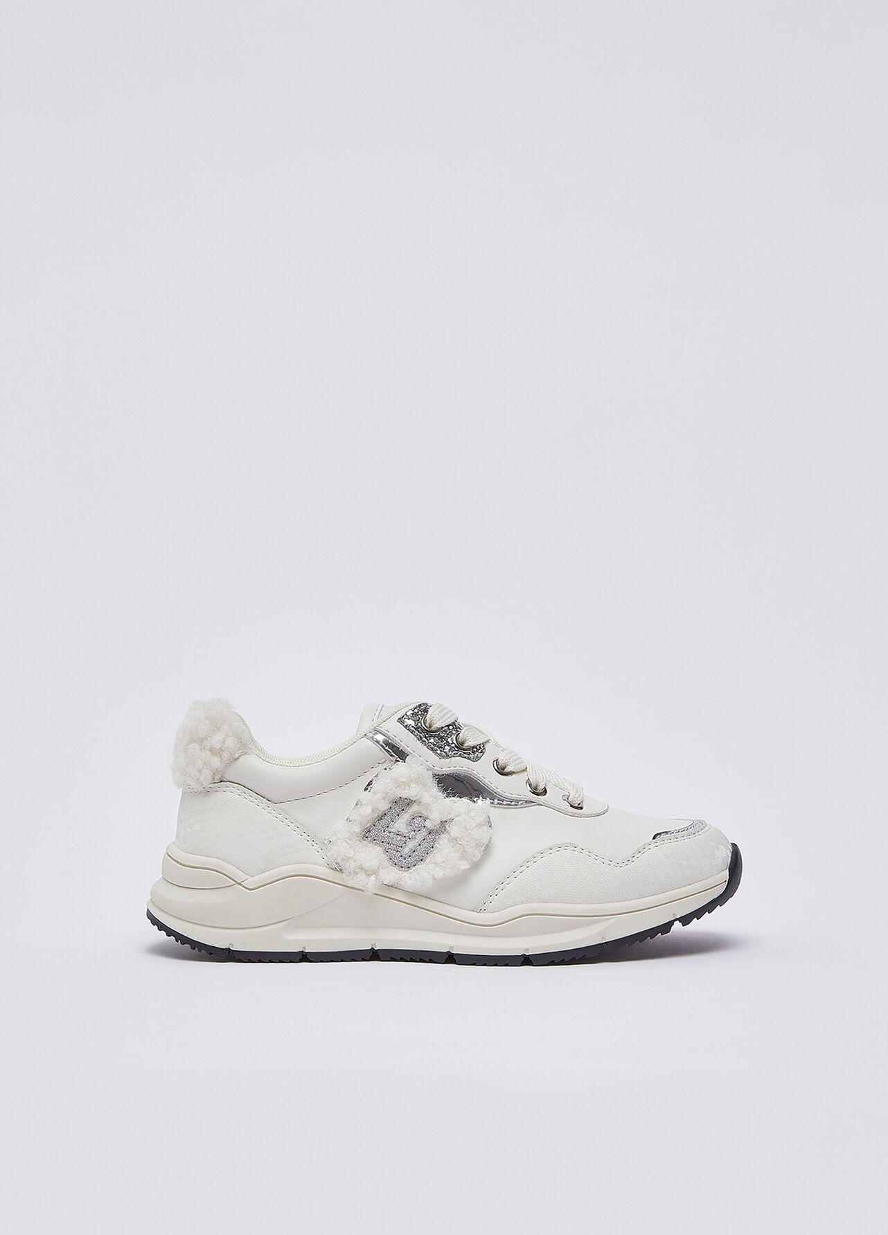 Sneakers con dettagli teddy - MILK WHITE