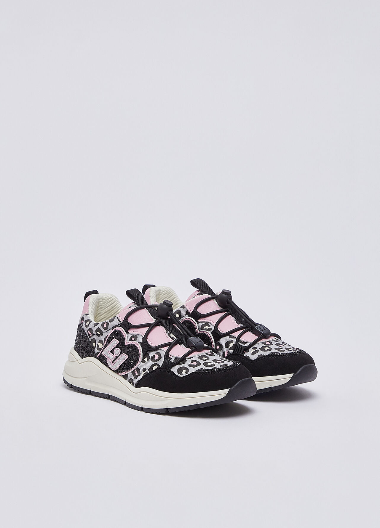 Sneakers animalier - BLACK / PINK