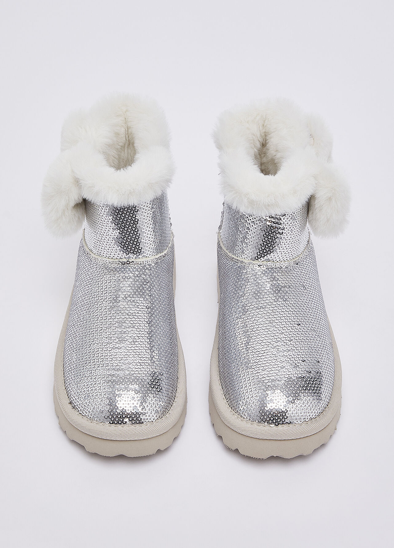 Stivaletti warm con paillettes - SILVER