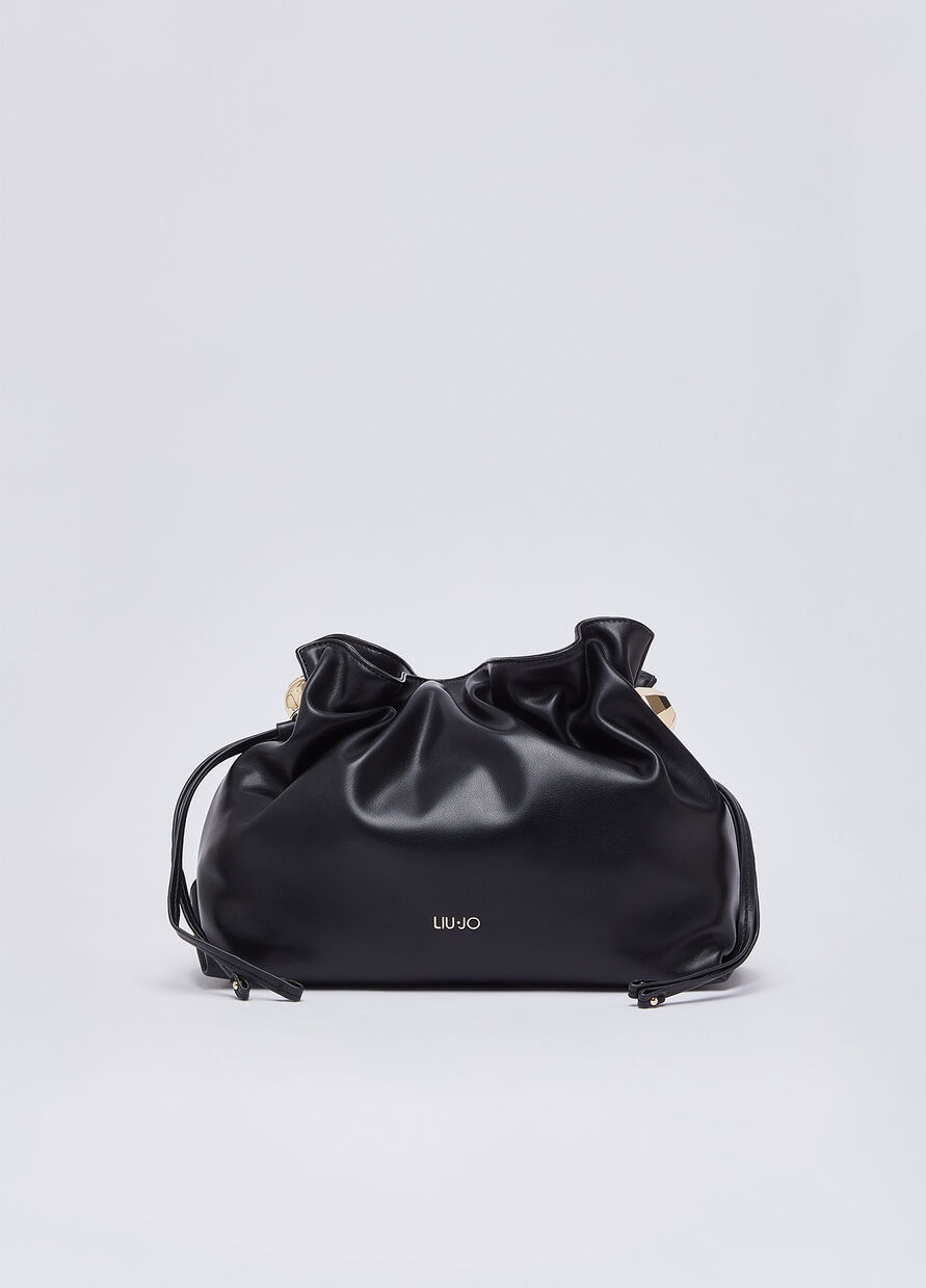 Borsa a spalla Riccy media - BLACK