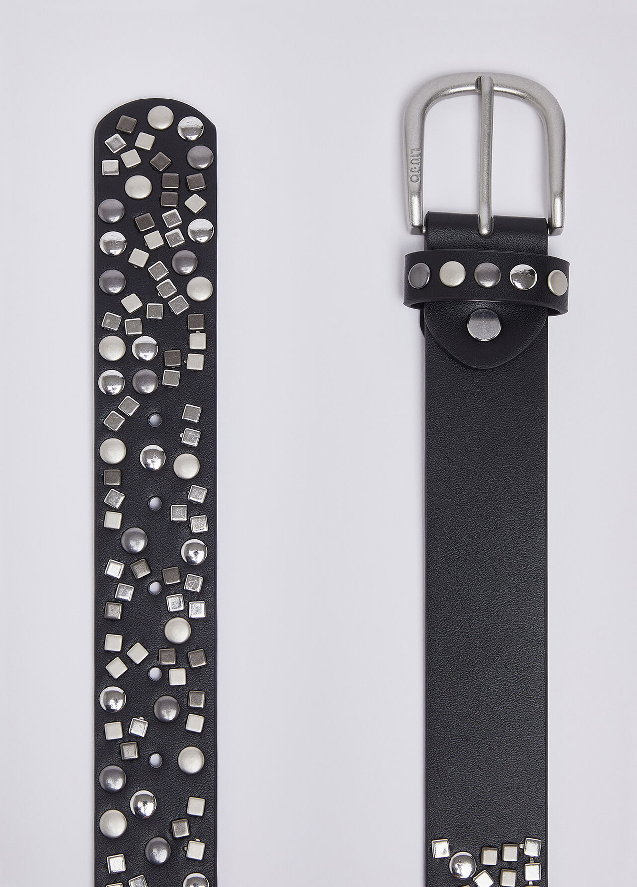 Cintura con borchie - BLACK