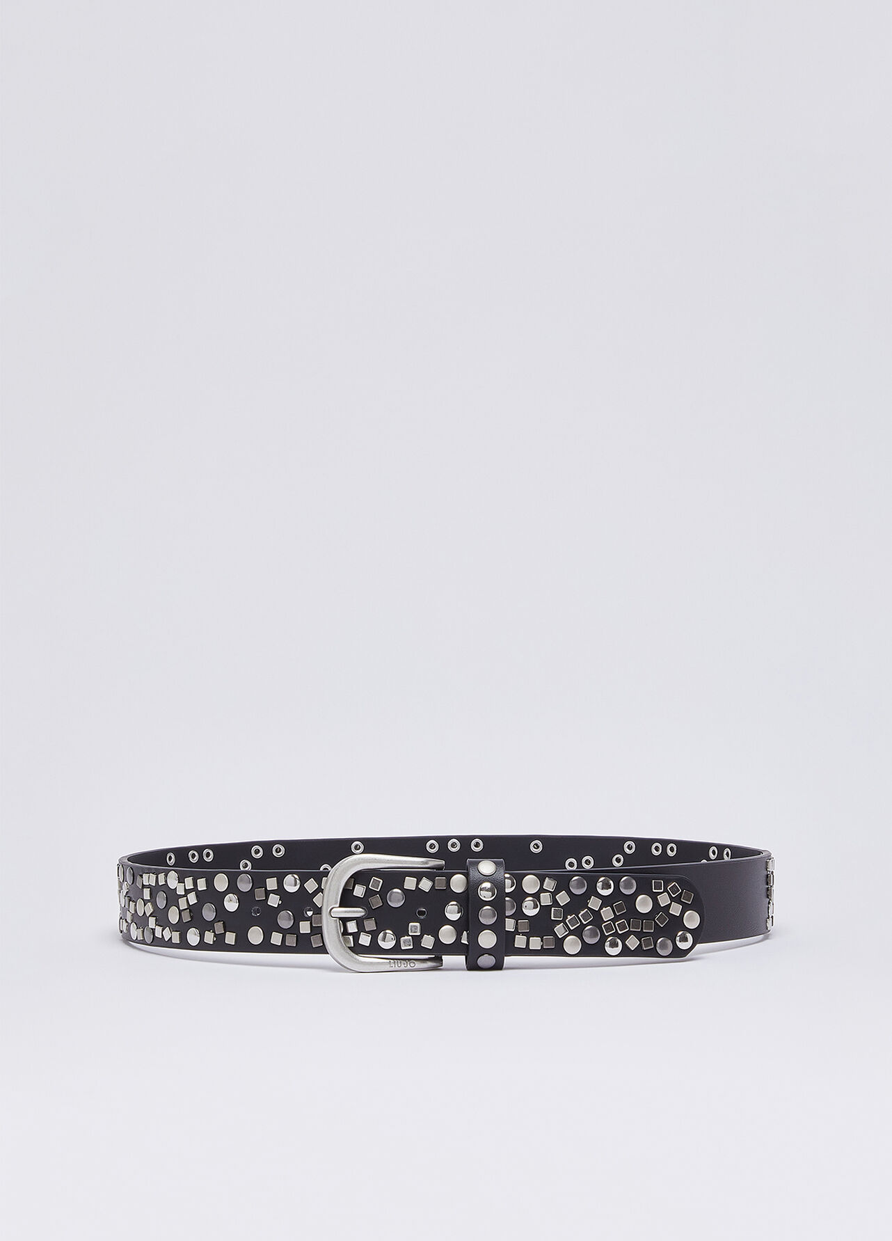 Cintura con borchie - BLACK