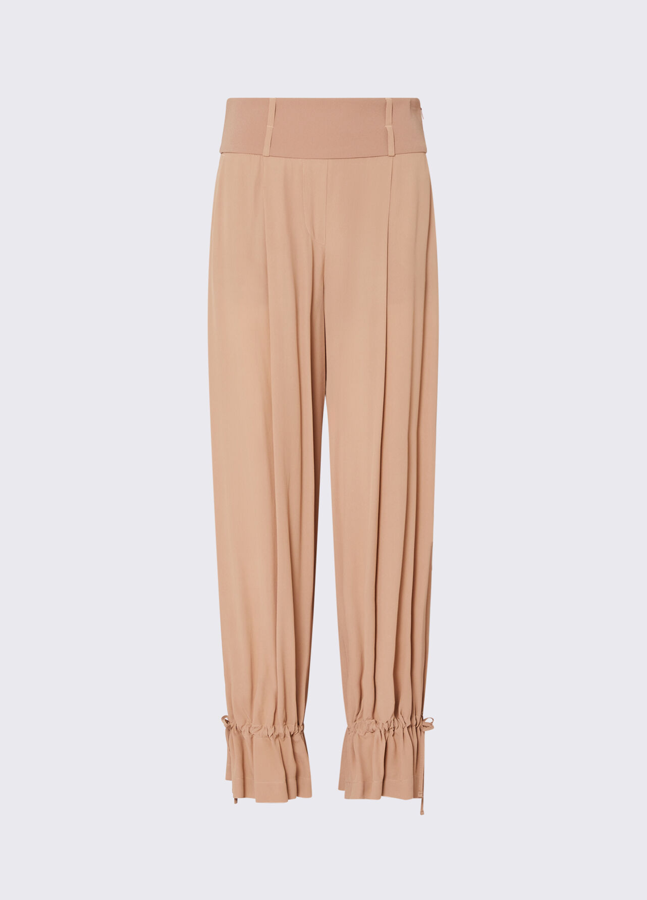 Pantaloni ampi con coulisse - NUDE