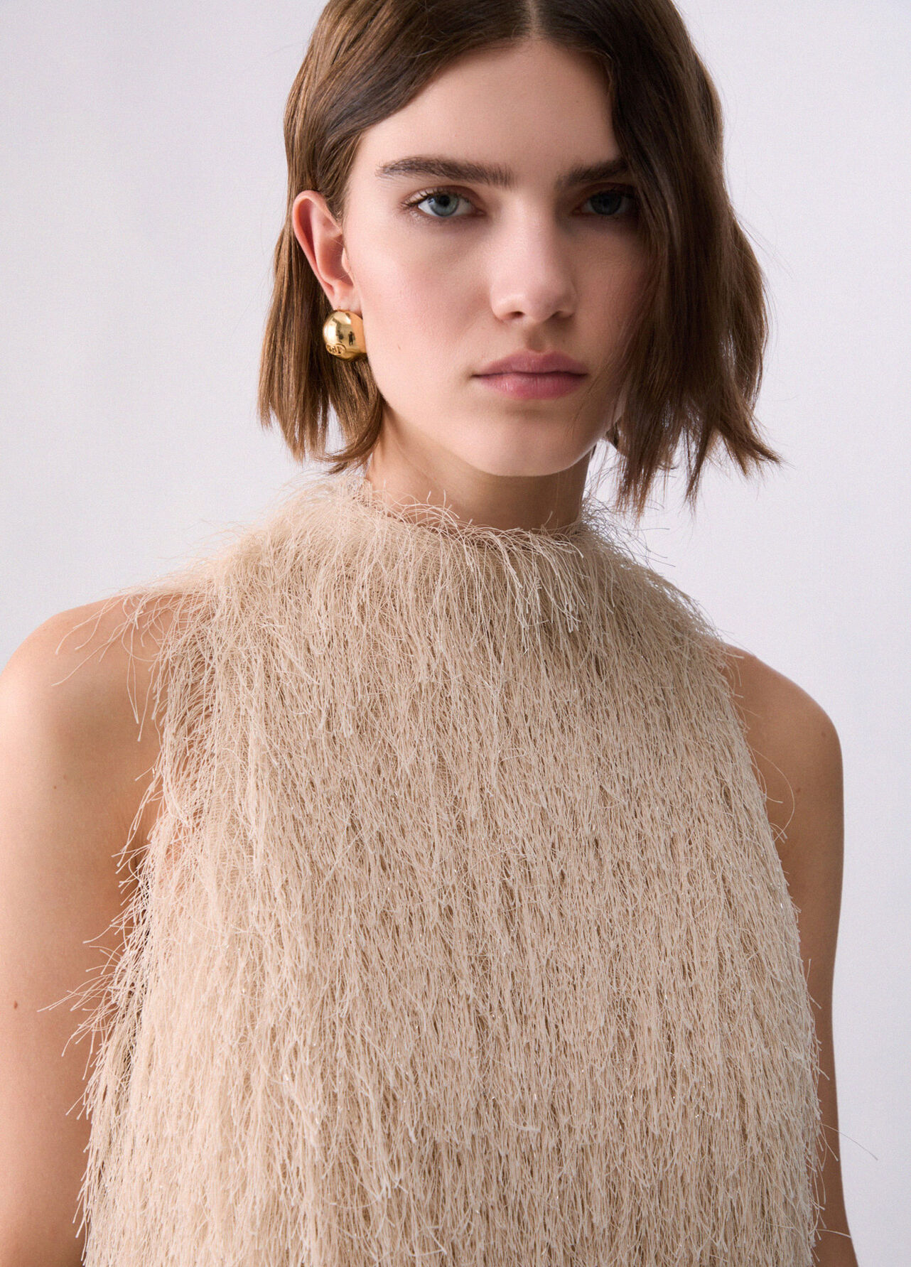 Top con frange - BUTTER CREAM