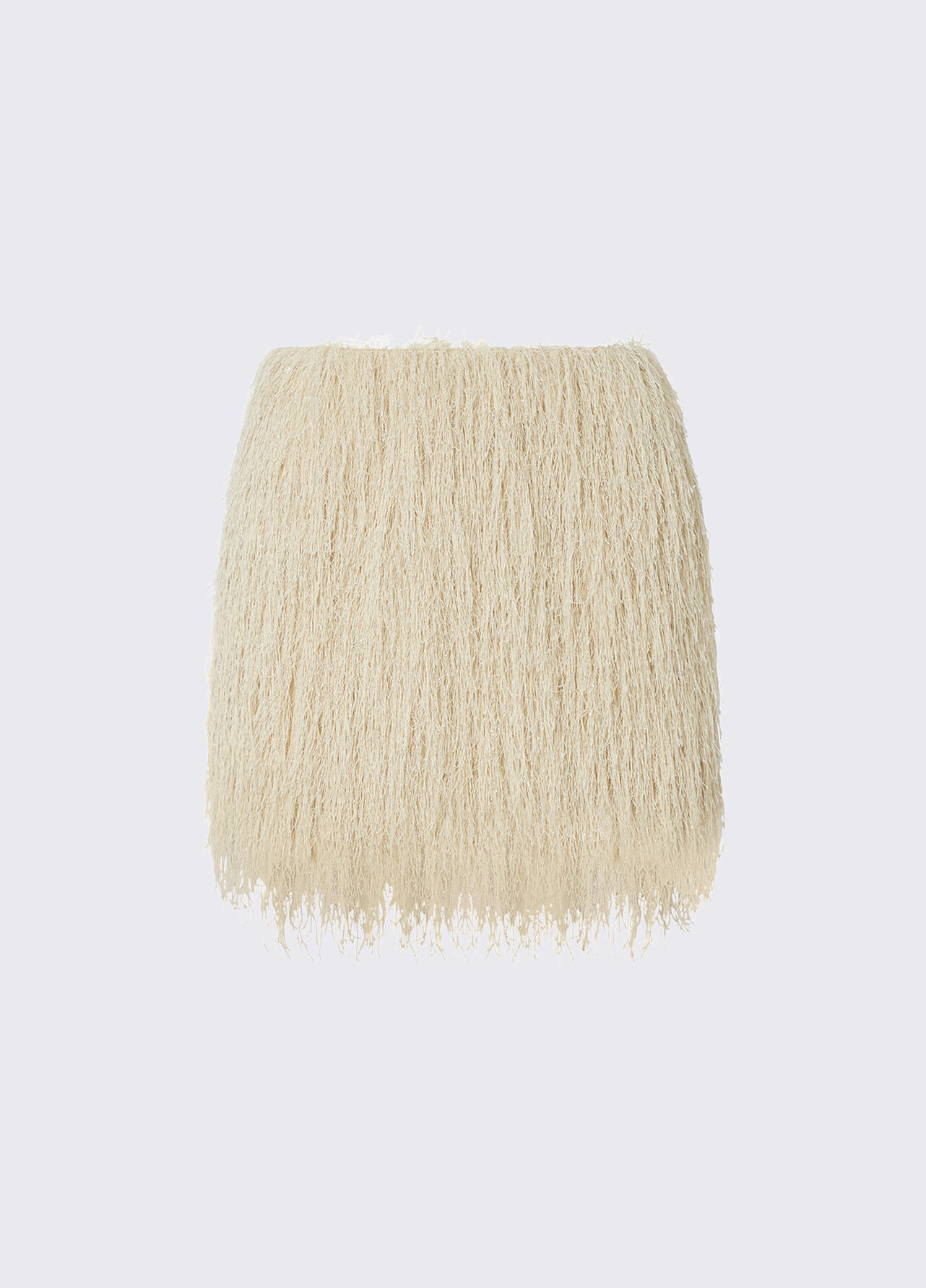 Minigonna con frange - BUTTER CREAM