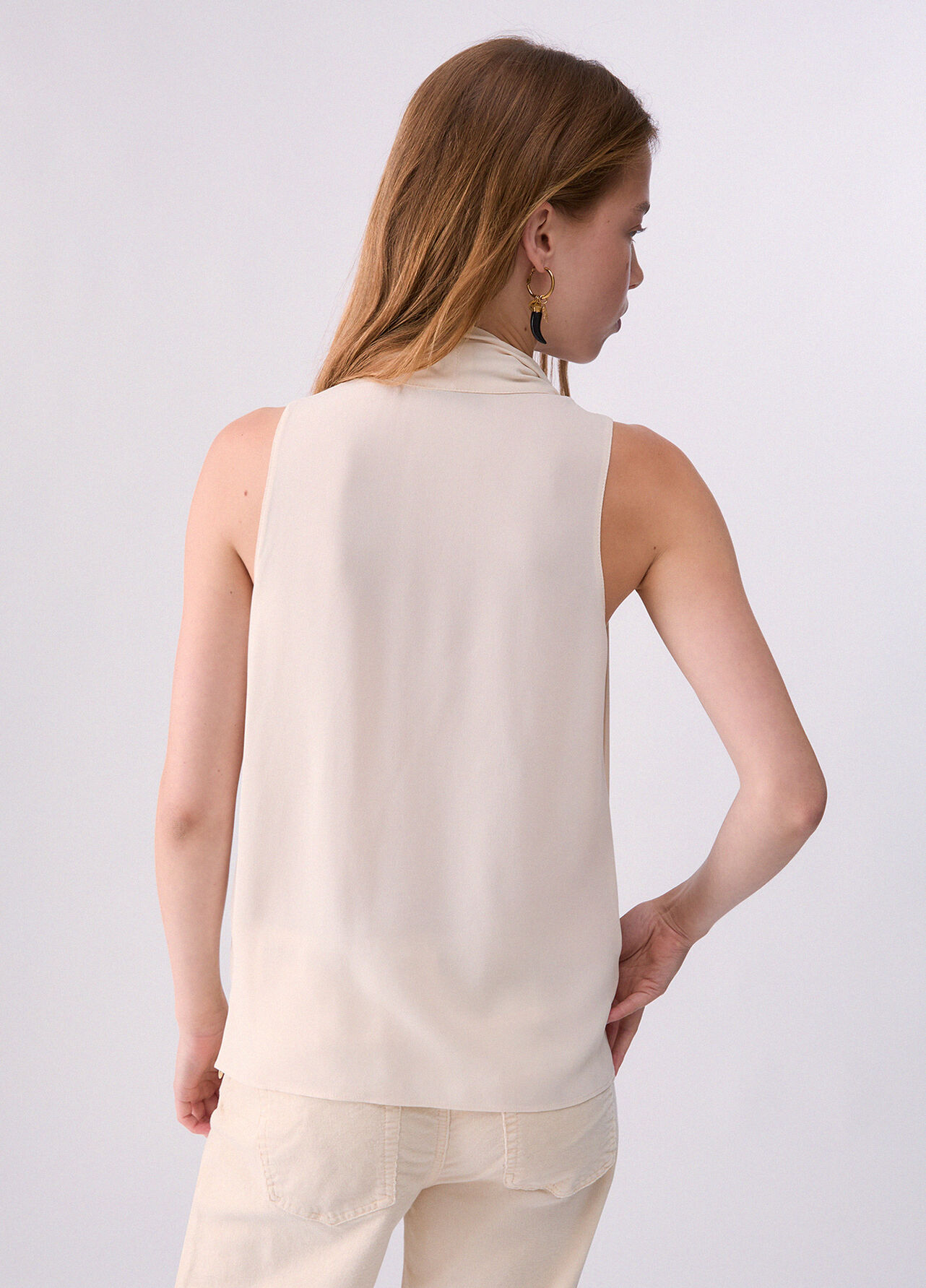 Top con sciarpa - BUTTER CREAM