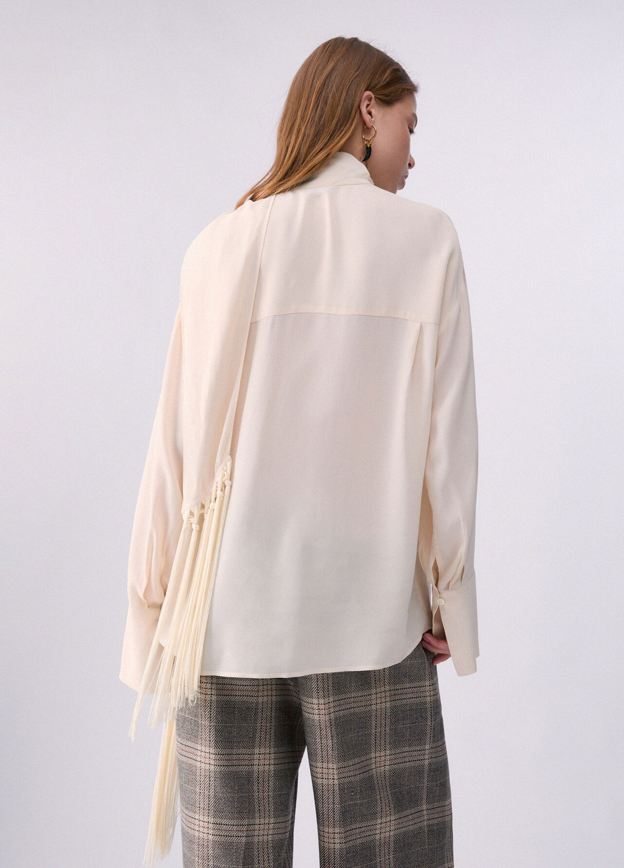 Camicia con sciarpa - BUTTER CREAM