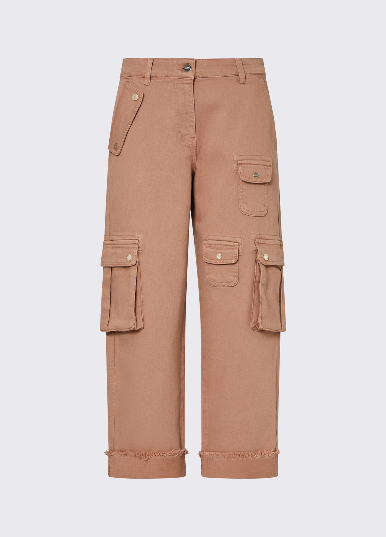 Pantaloni worker con tasche - NUDE