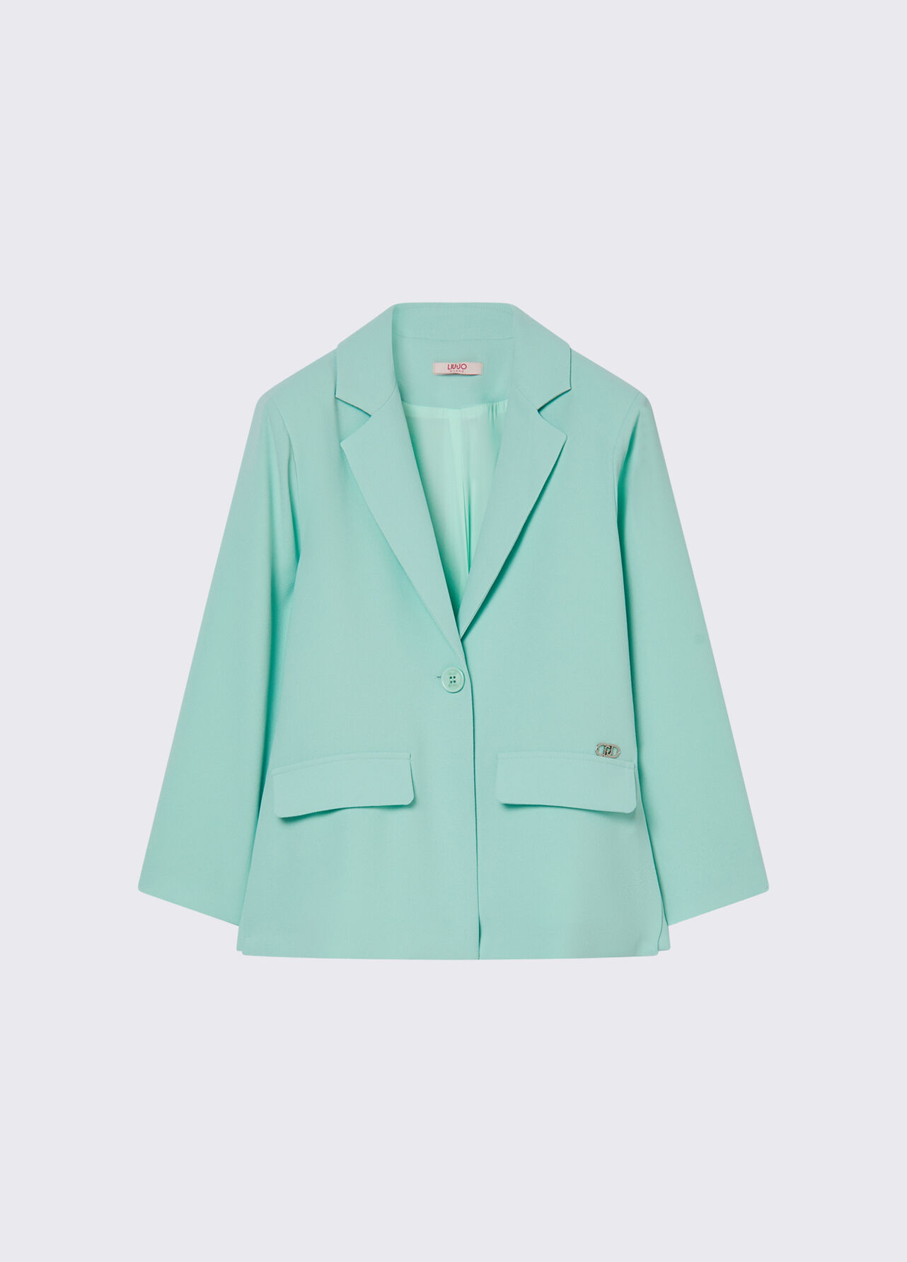 Giacca in envers satin - MINT GREEN