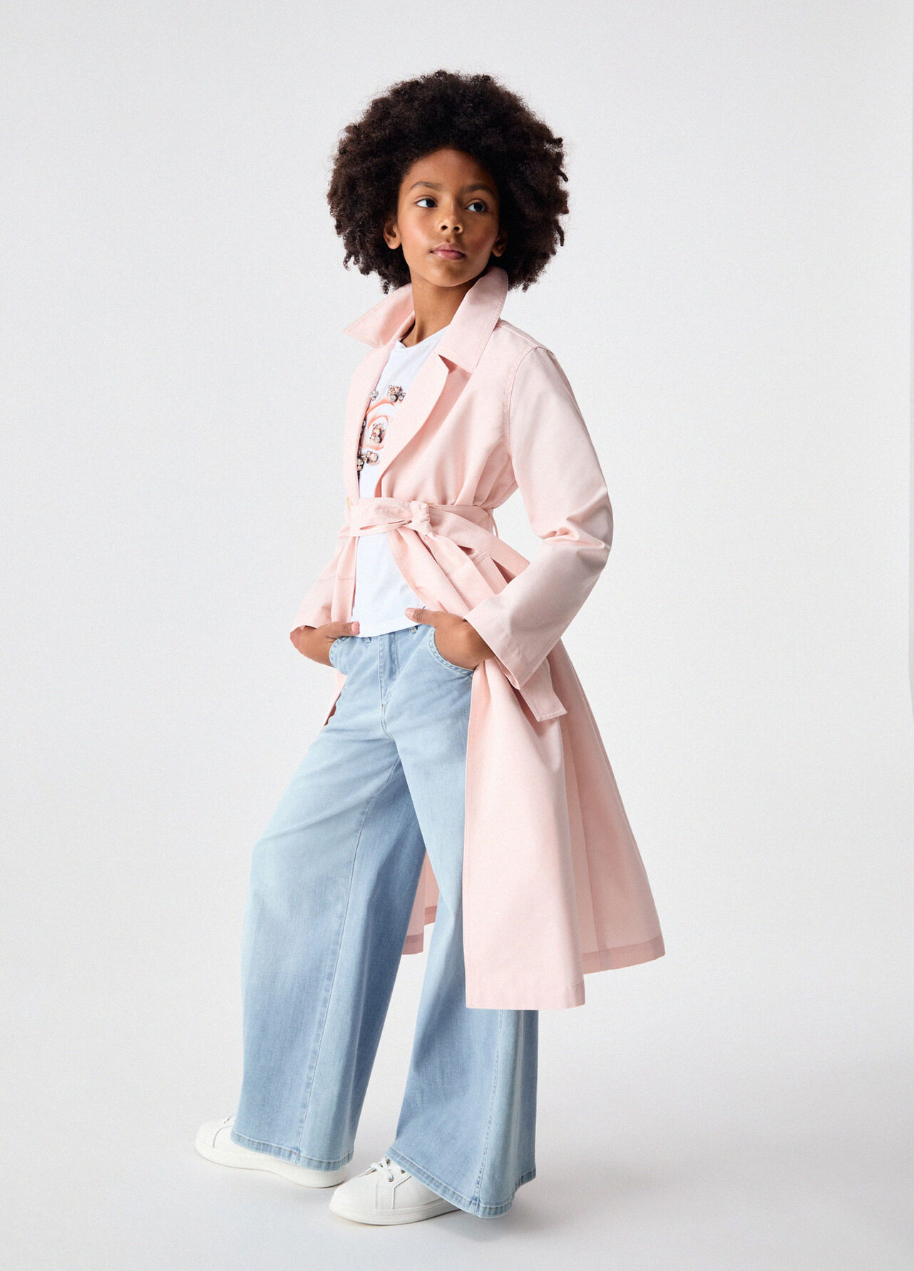Trench con imbottitura removibile - PEACH PINK