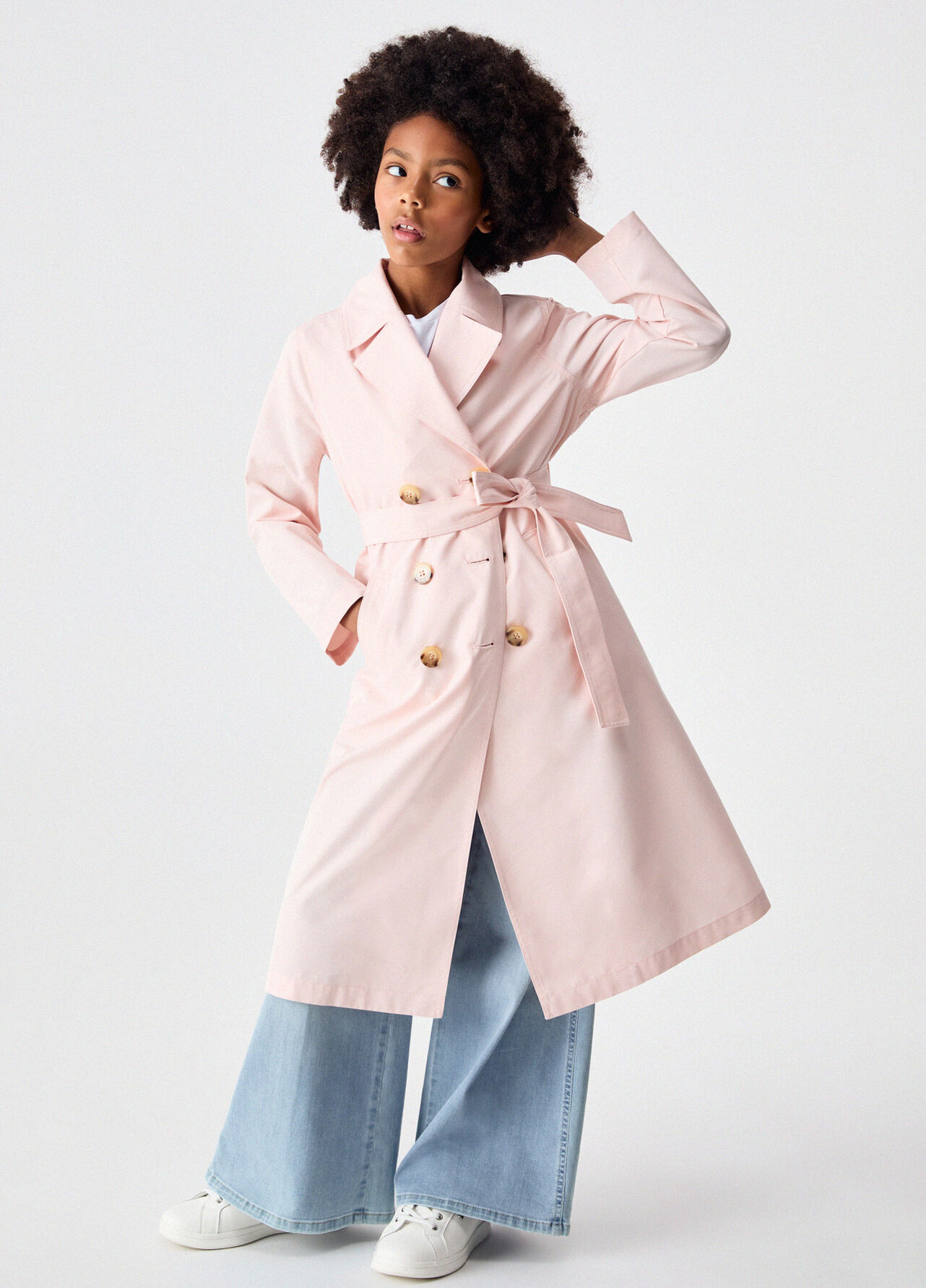 Trench con imbottitura removibile - PEACH PINK