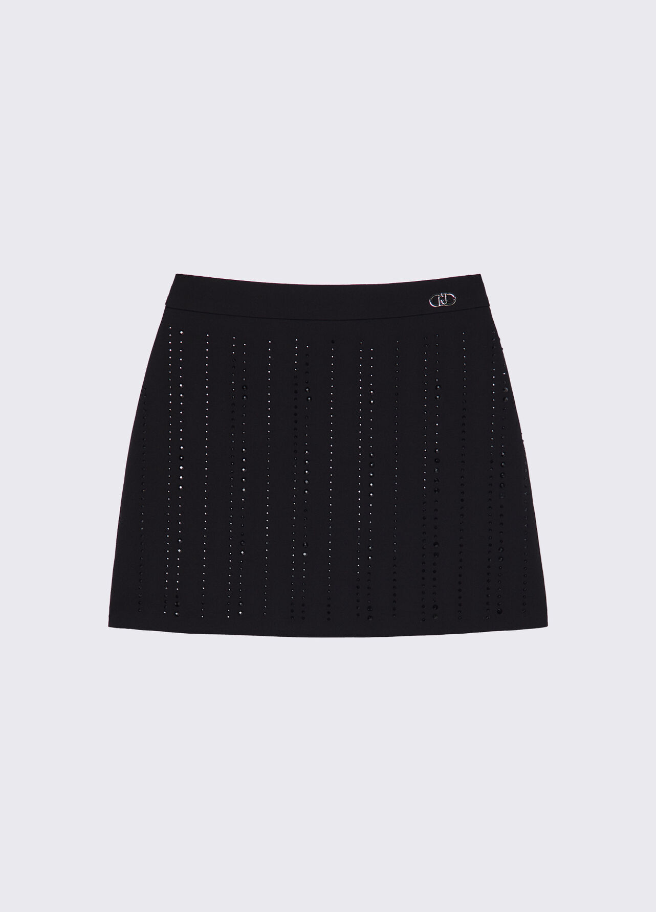 Minigonna con strass - BLACK