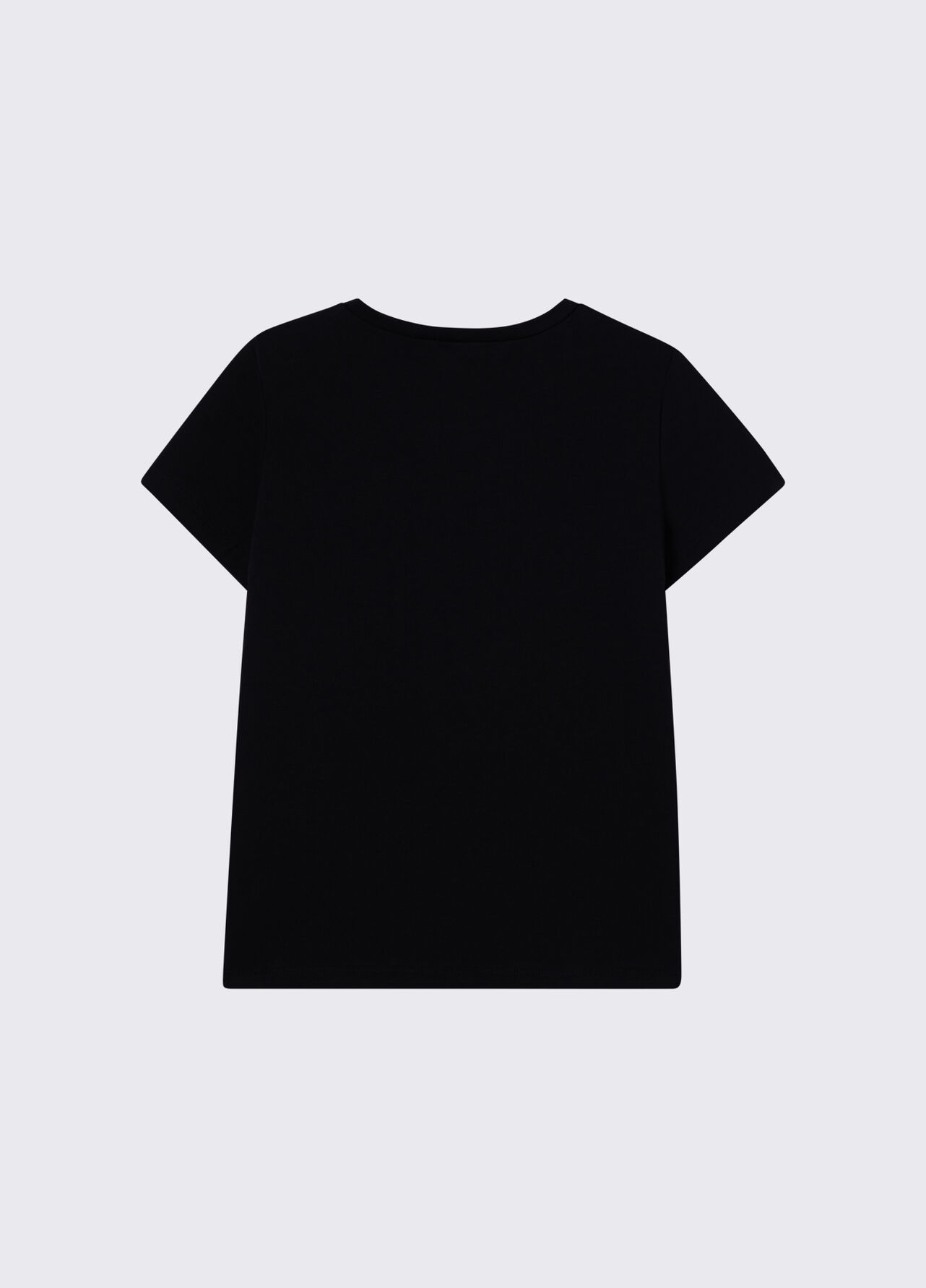 T-shirt con logo e strass - BLACK
