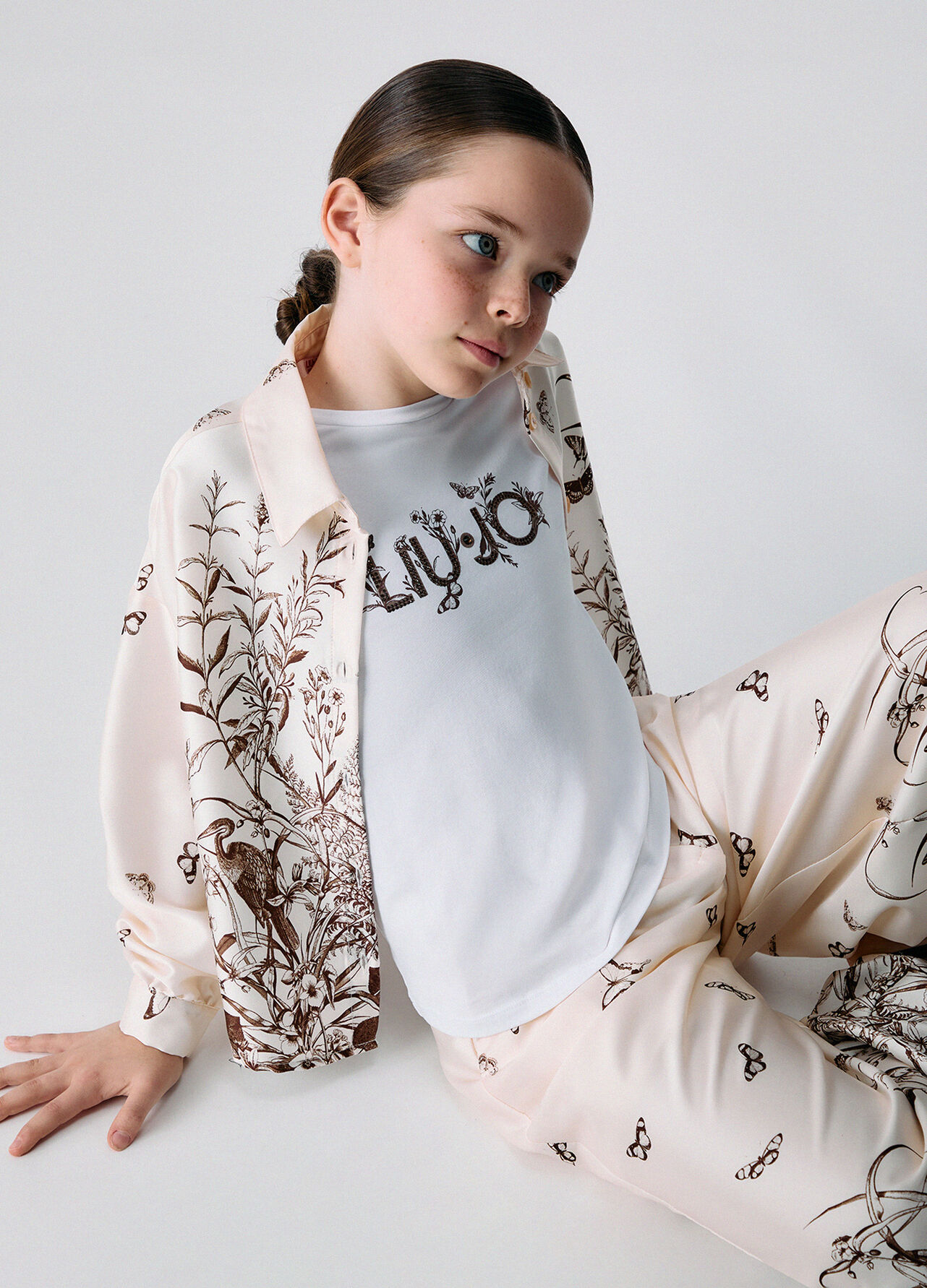 T-shirt Liu Jo Better - WHITE / BROWN