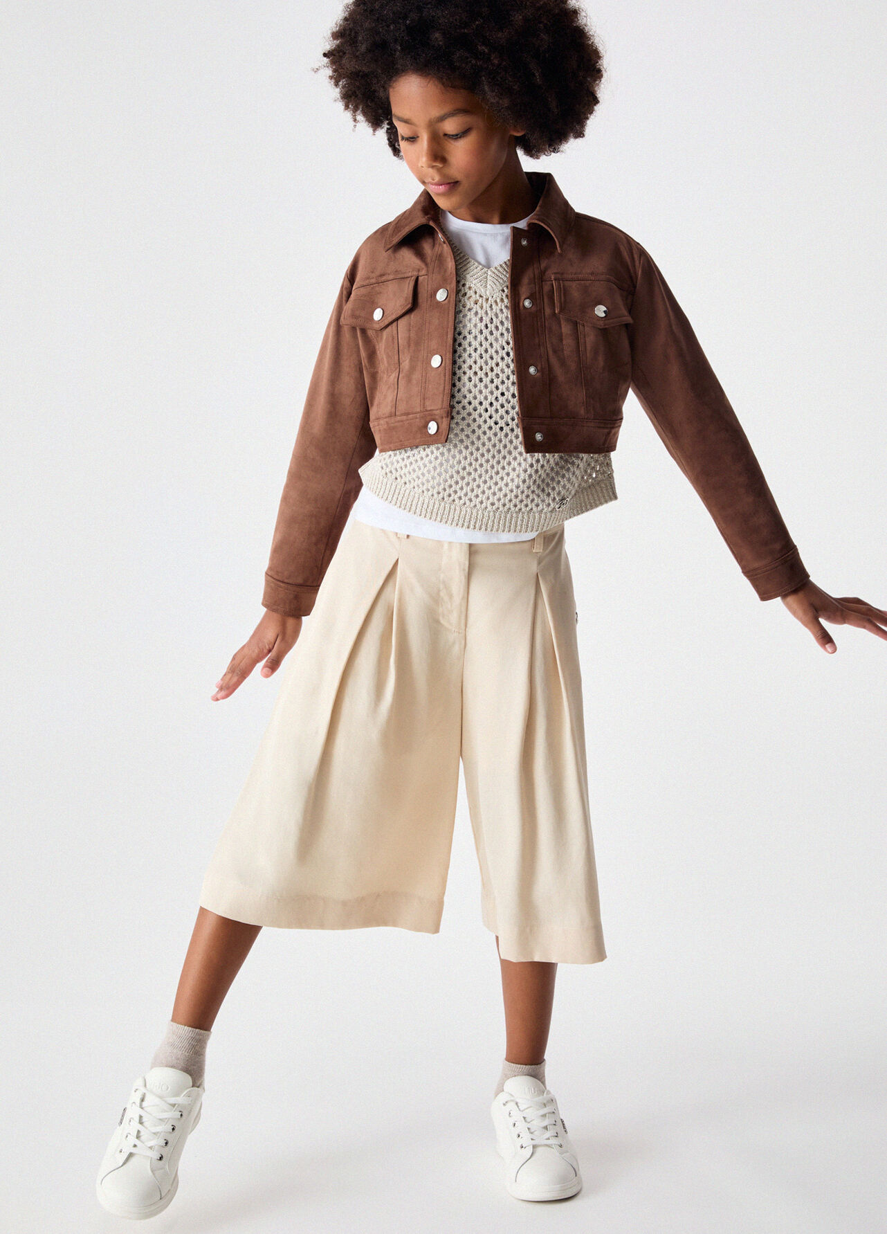 Giacca in microfibra - BROWN