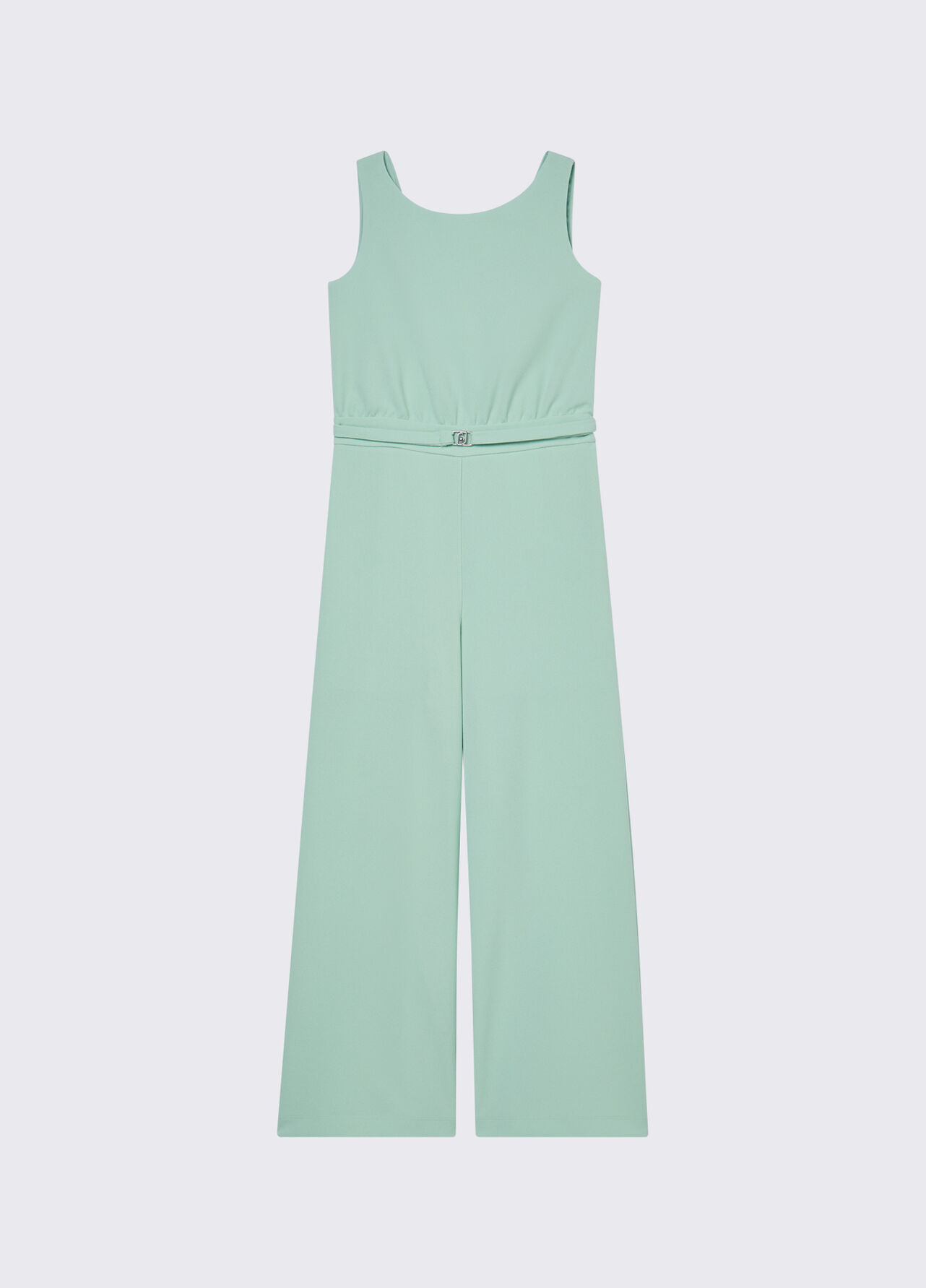 Tuta elegante con cintura - MINT GREEN
