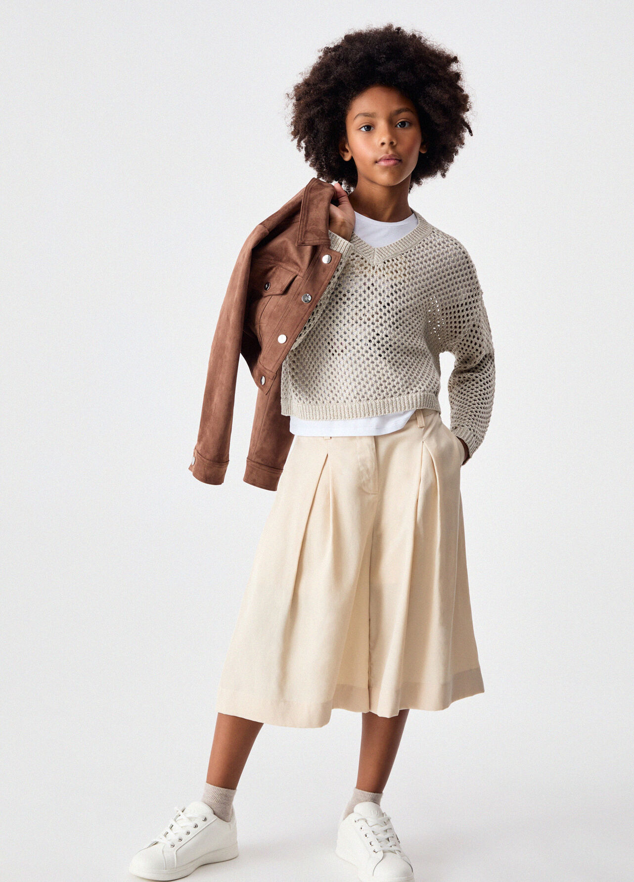 Bermuda con pence - BEIGE