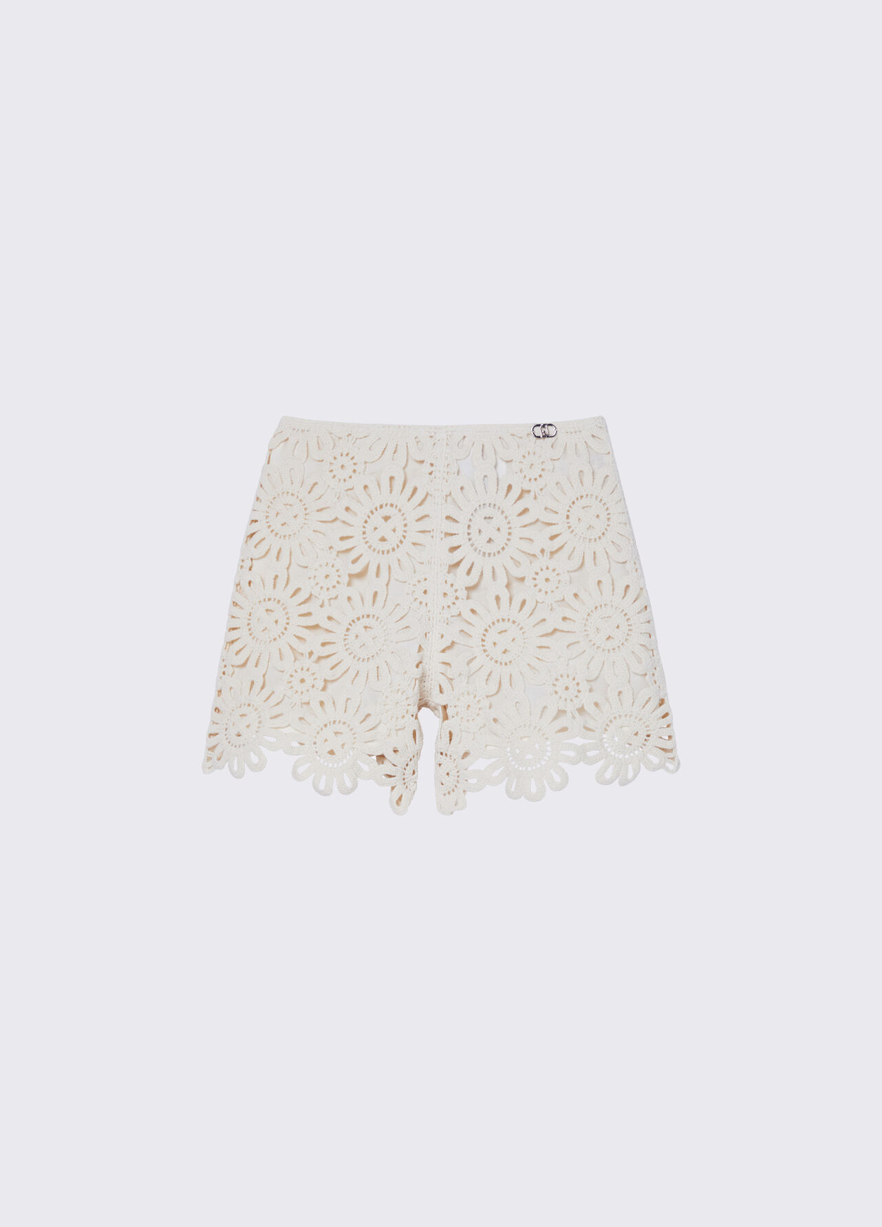 Short in macramè - BEIGE