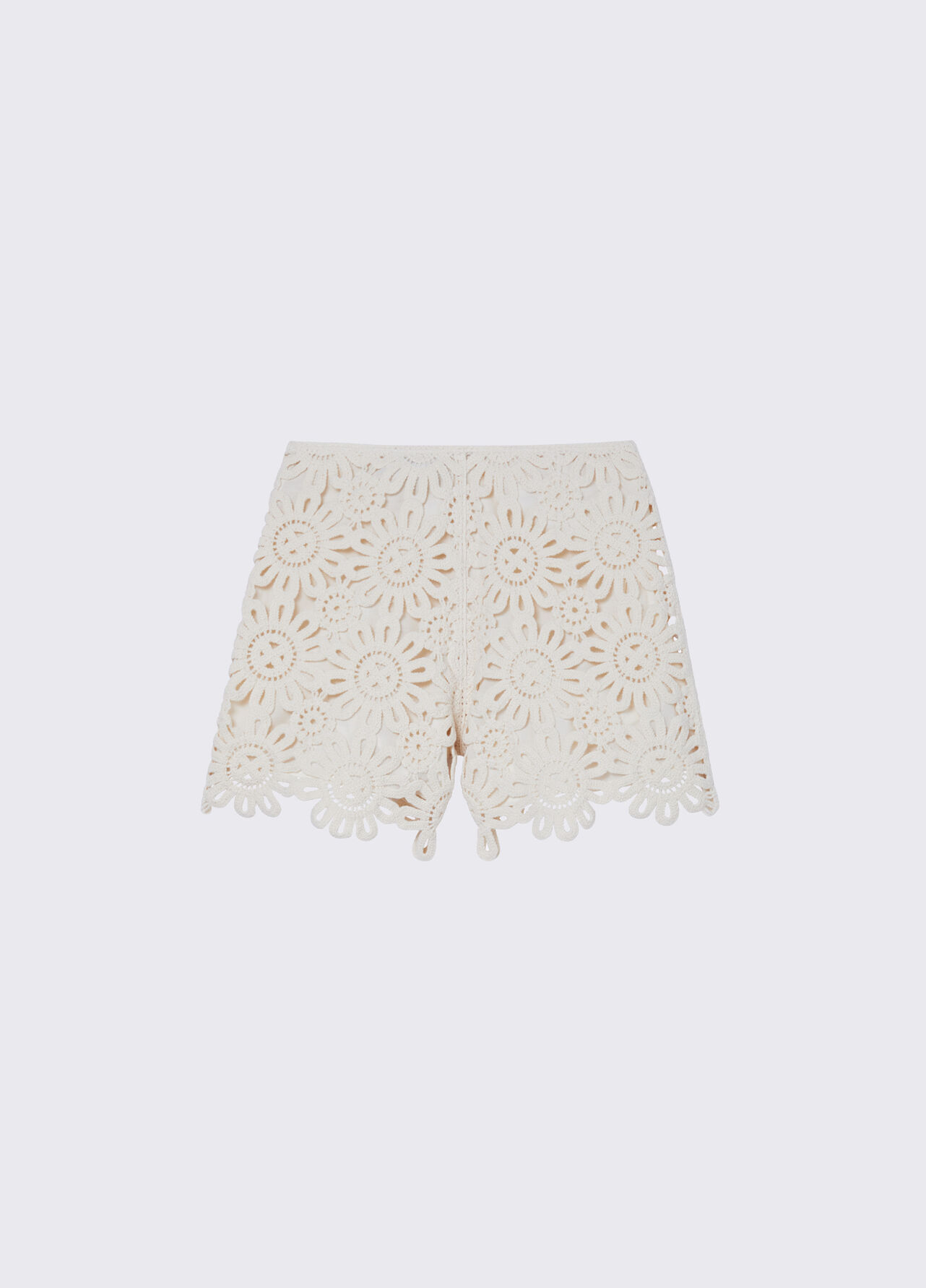 Short in macramè - BEIGE