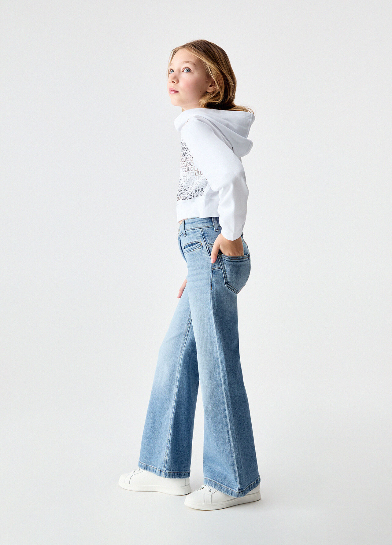 Jeans flare - LIGHT BLUE DENIM