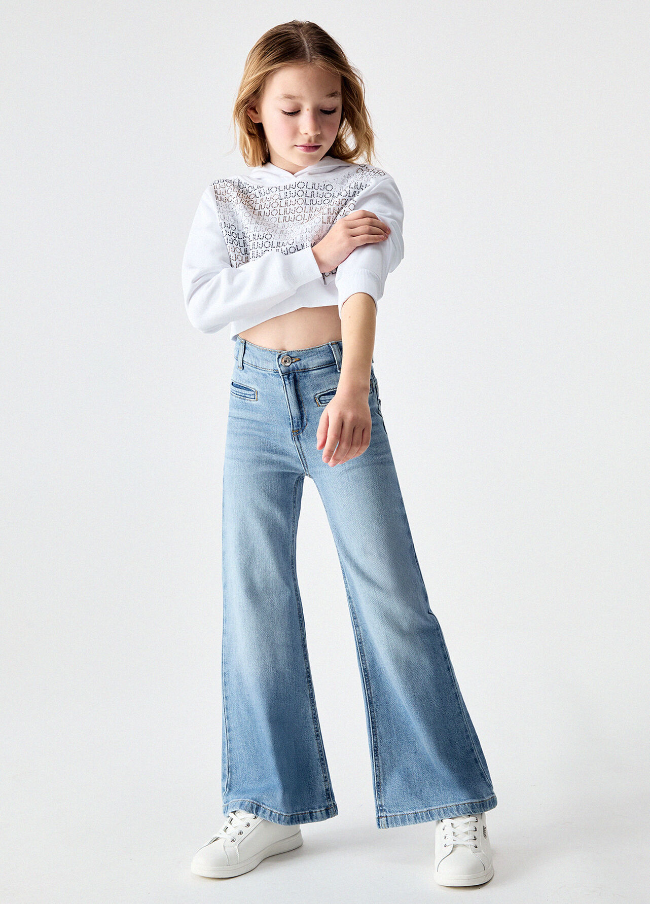 Jeans flare - LIGHT BLUE DENIM