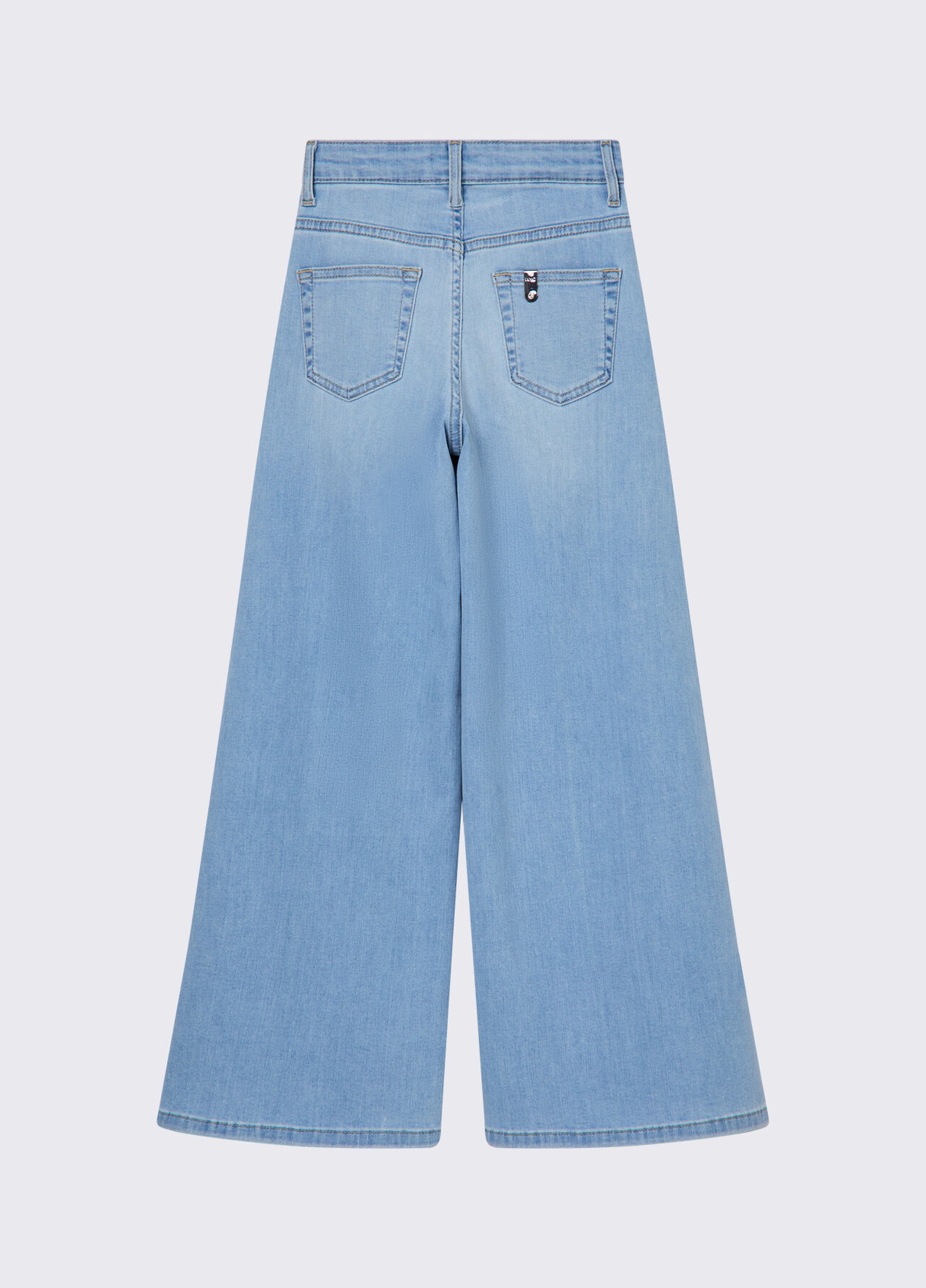 Jeans flare a vita alta - LIGHT BLUE DENIM