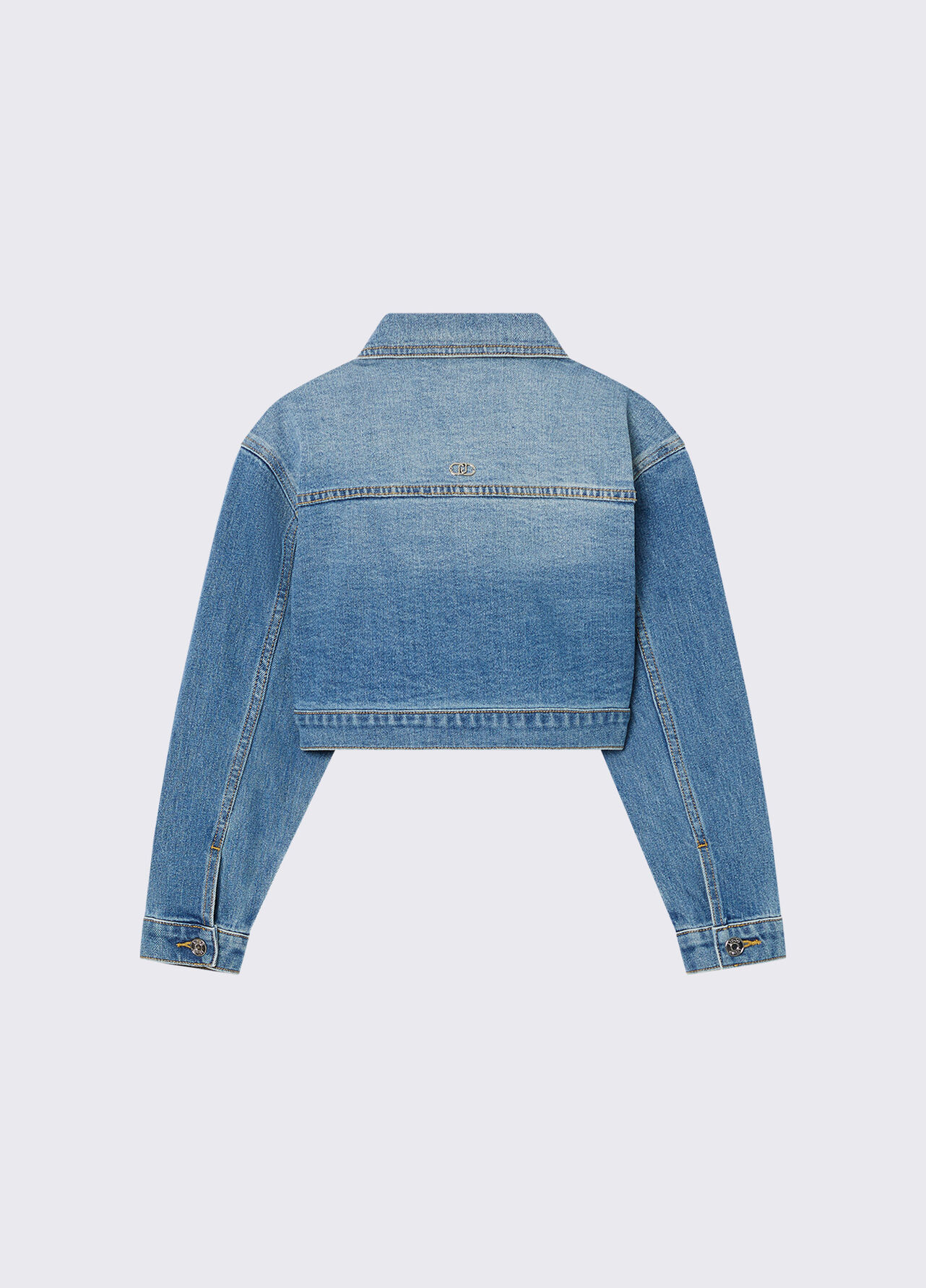 Giacca di jeans con ricami gioiello - BLUE DENIM