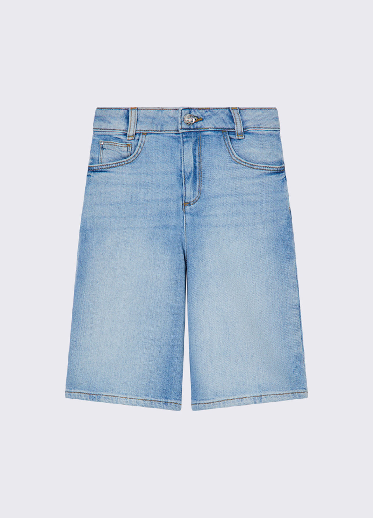 Bermuda in denim - LIGHT BLUE DENIM