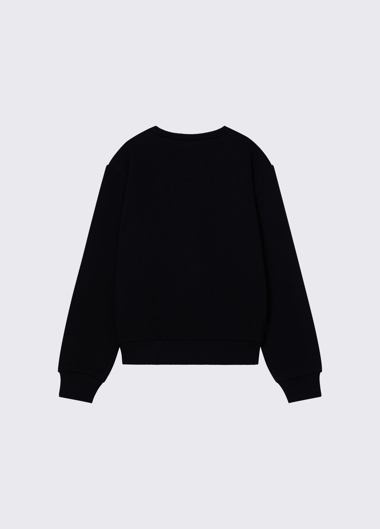 Felpa con logo e strass - BLACK