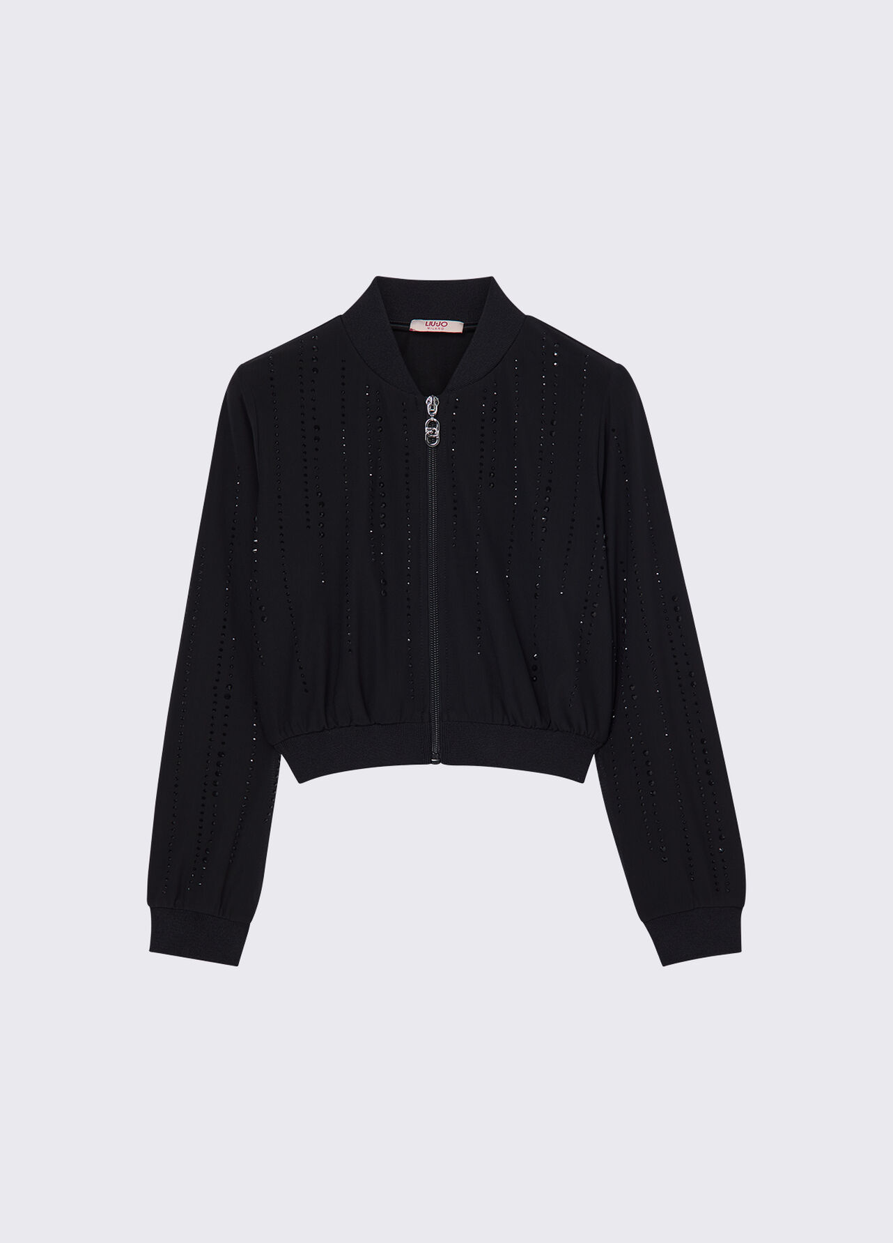 Giacca in tulle con strass - BLACK