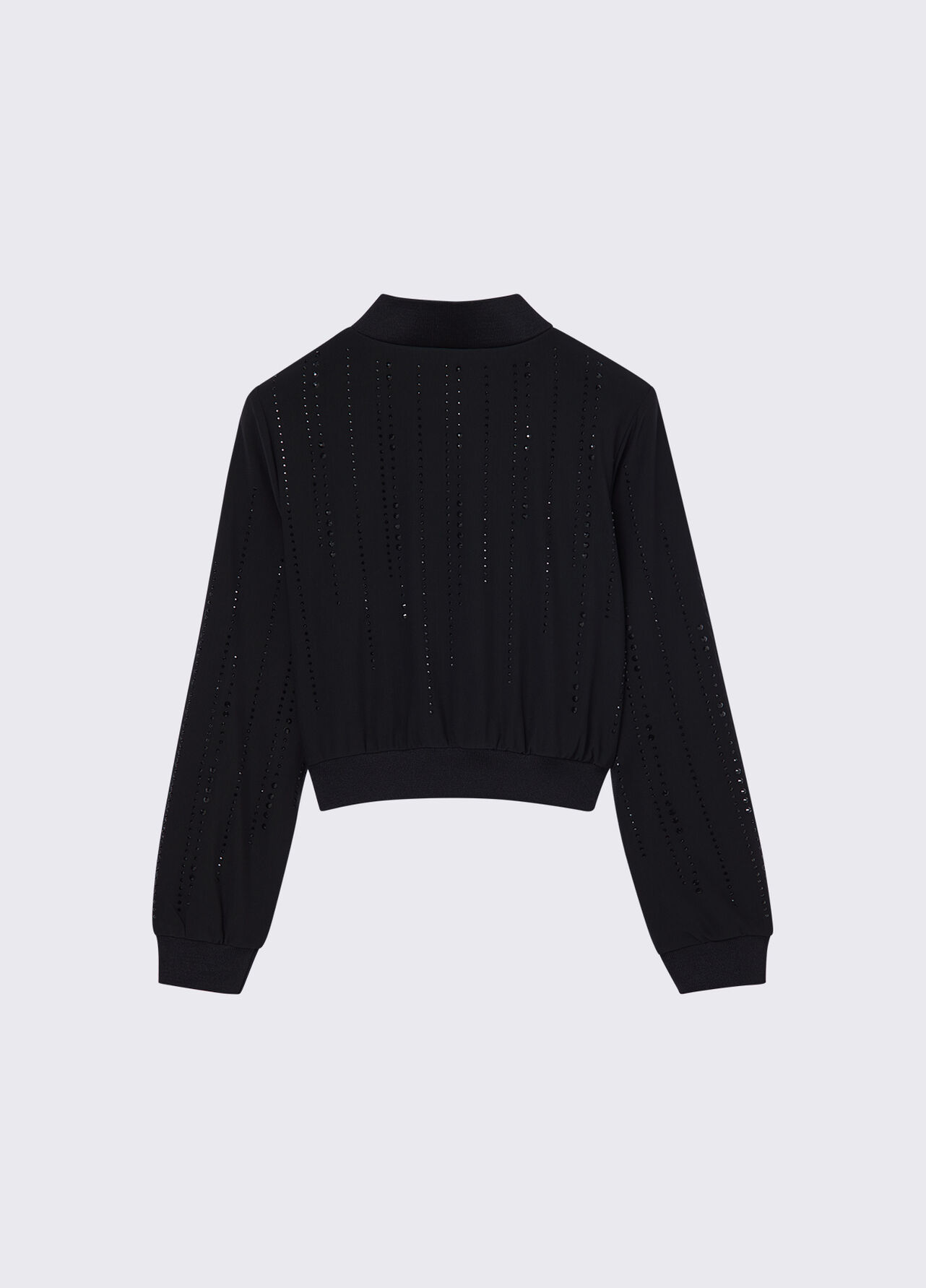 Giacca in tulle con strass - BLACK