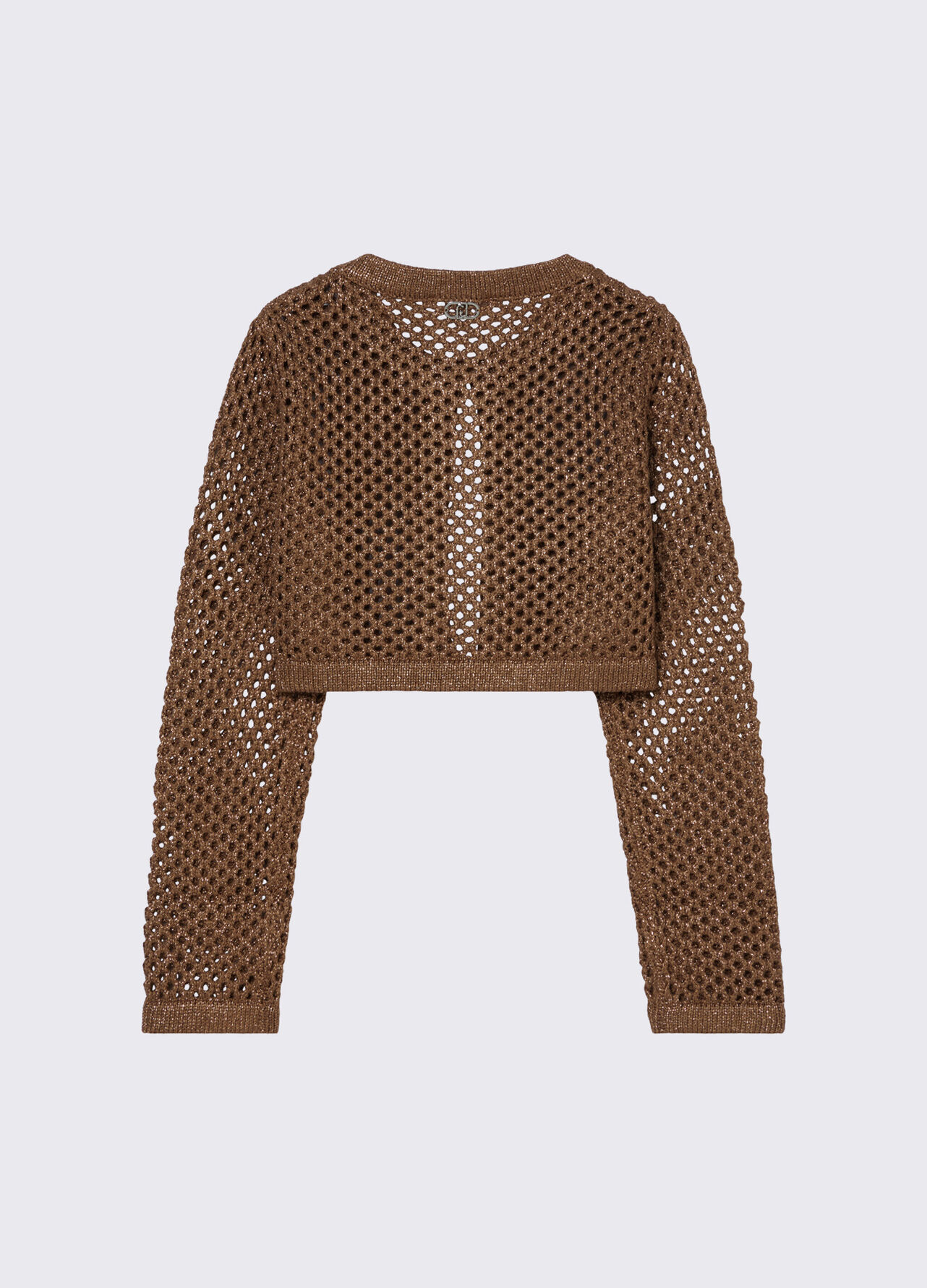 Cardigan in rete - BROWN