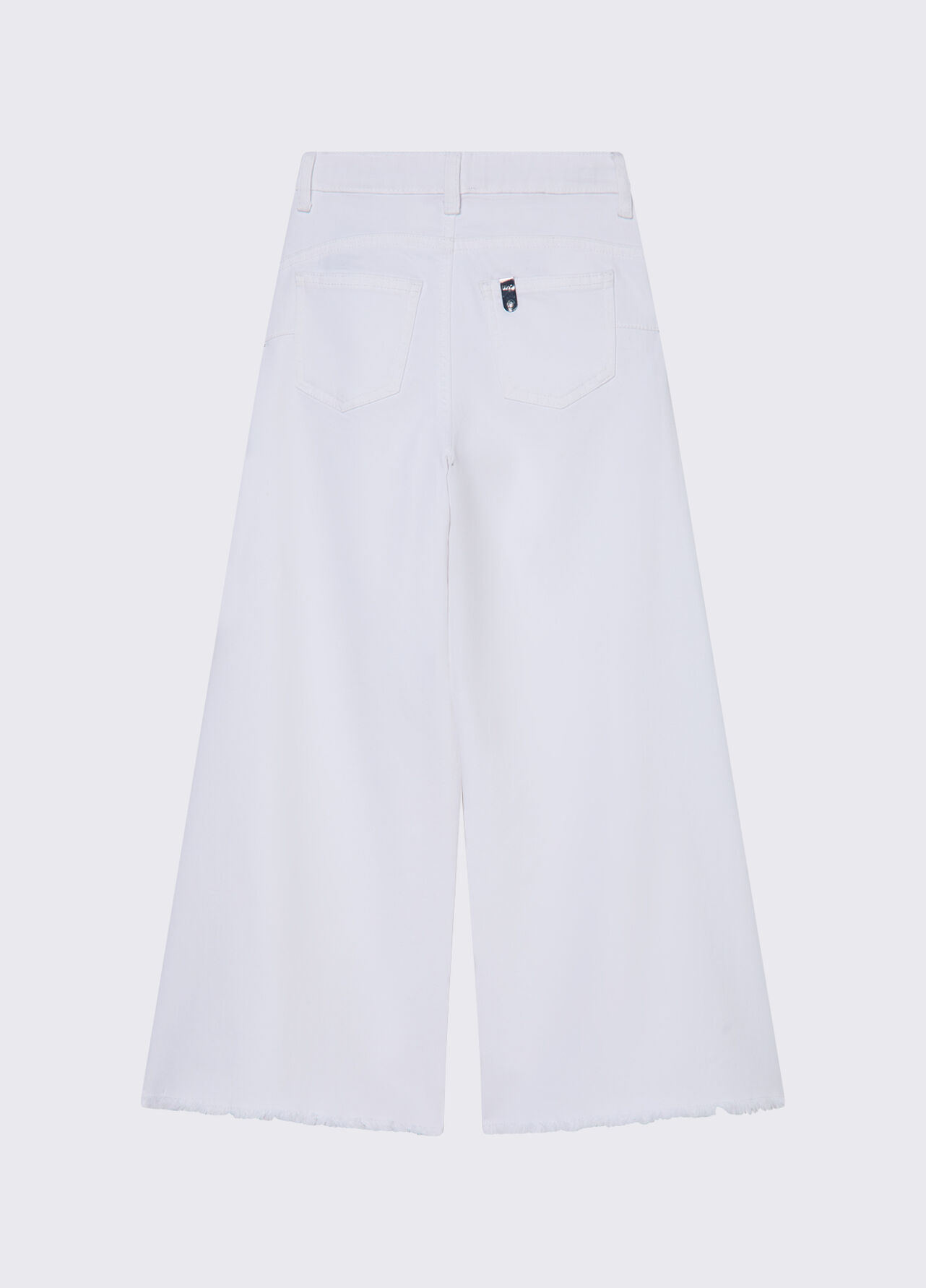 Pantaloni wide leg - WHITE