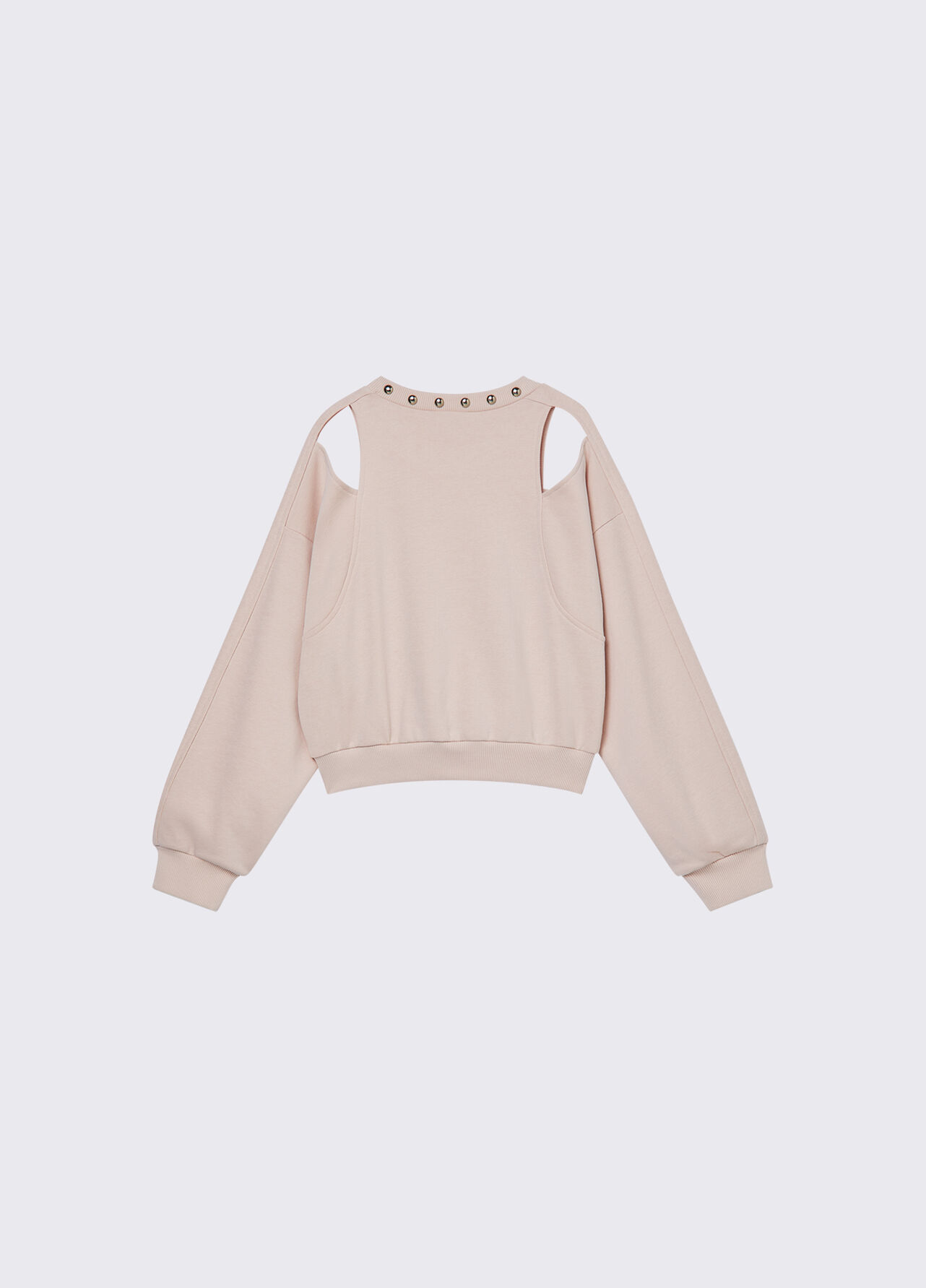 Felpa con cut-out - PEACH PINK