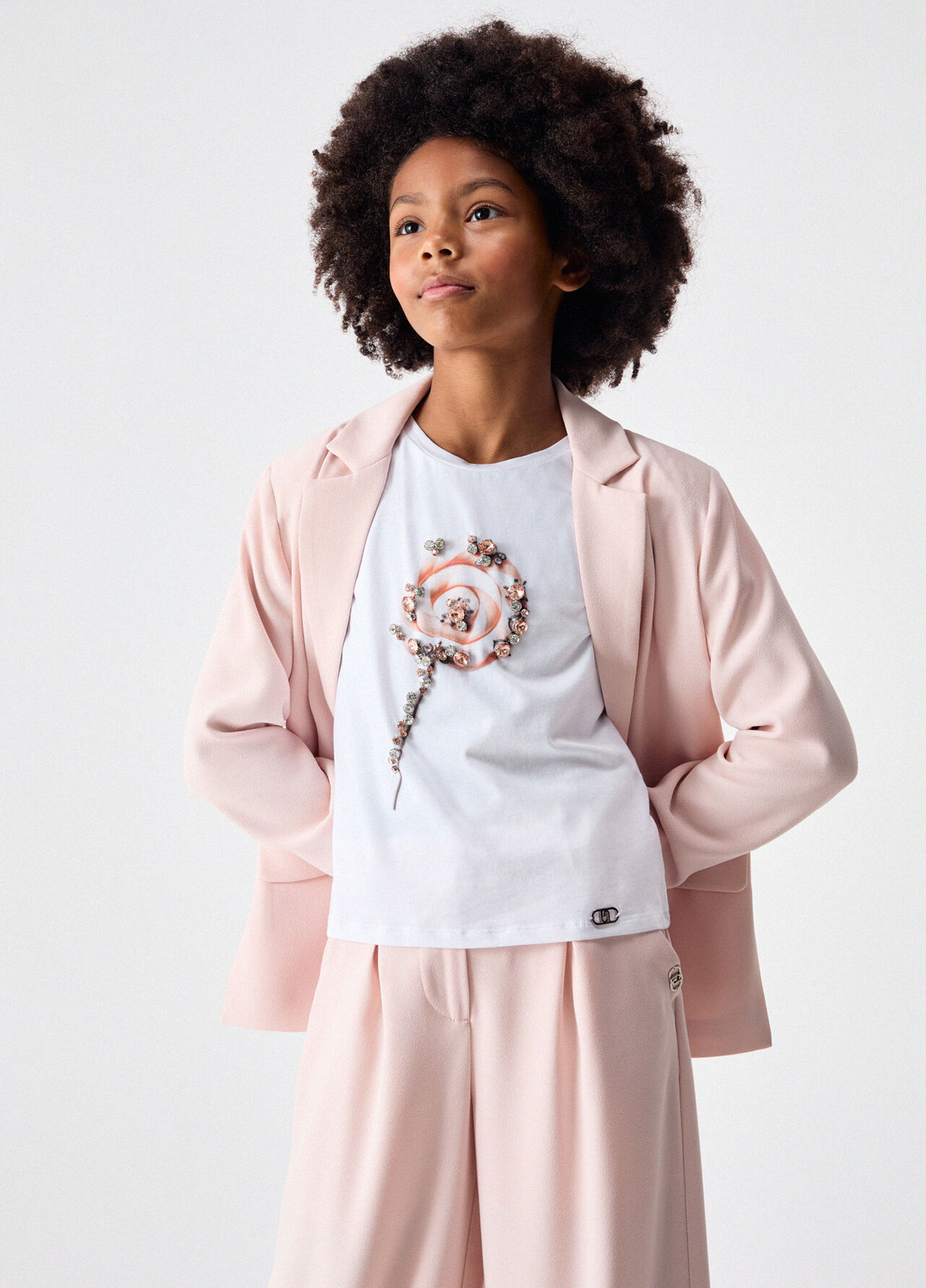 T-shirt con stampa e castoni - LOLLIPOP MULTICOLOR