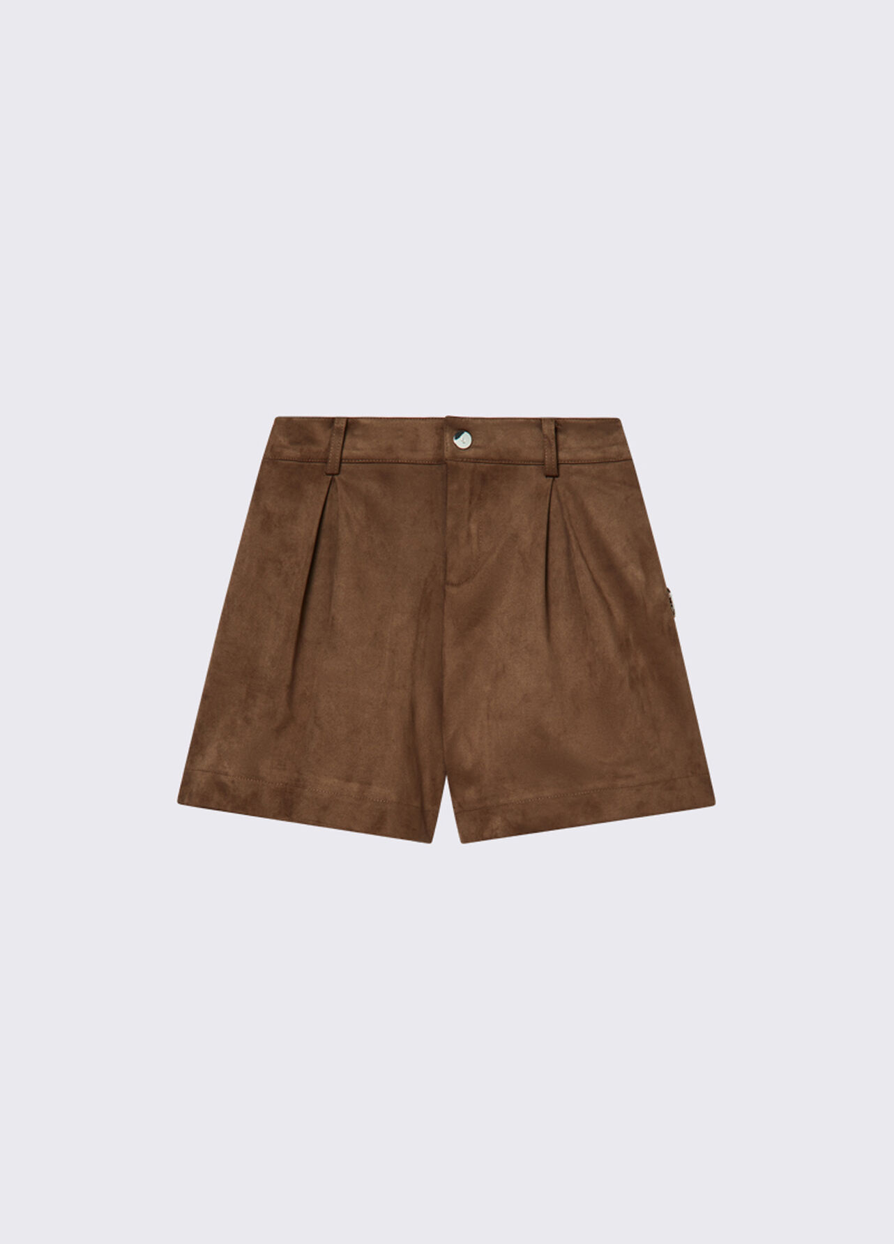 Short in microfibra - BROWN