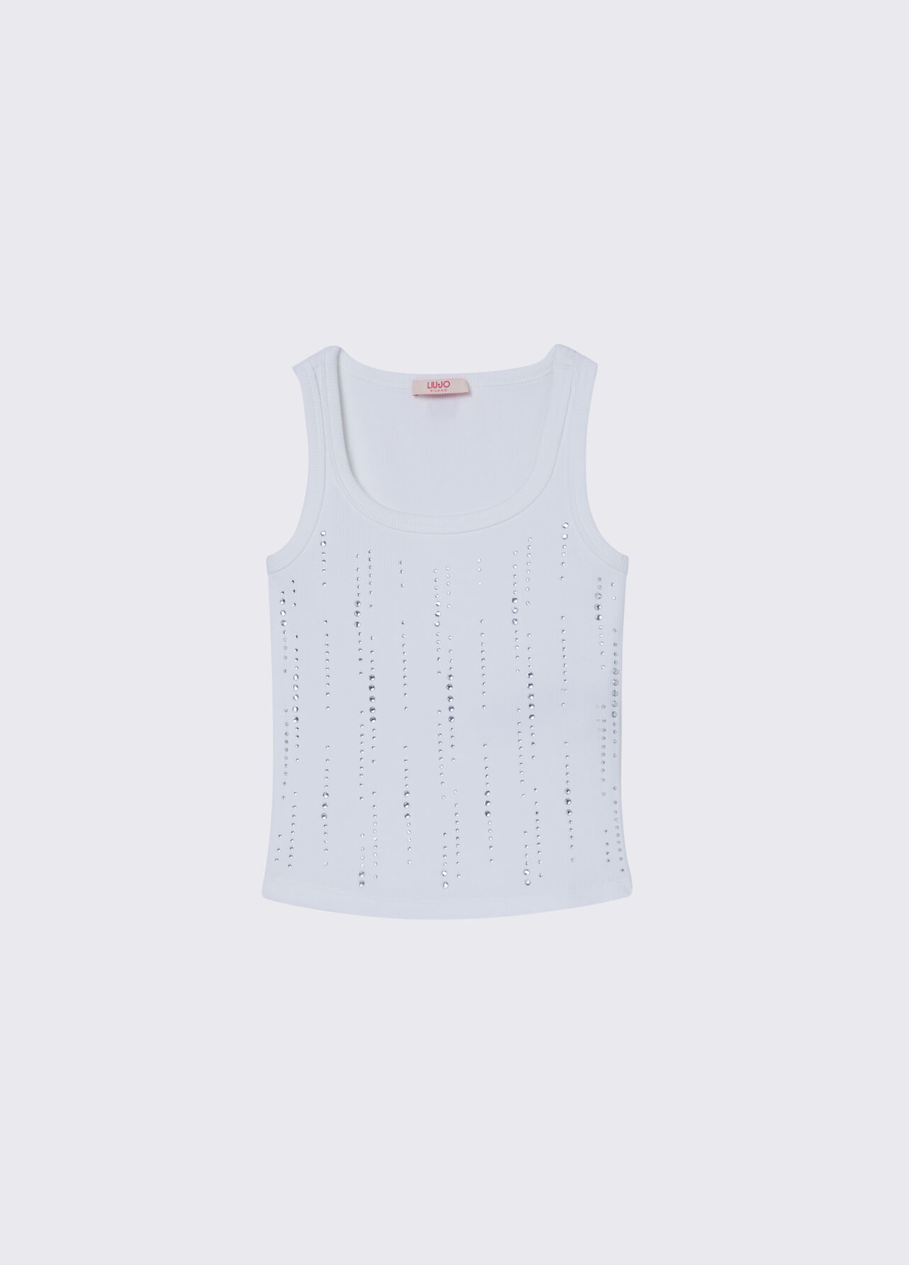 Top con strass - WHITE