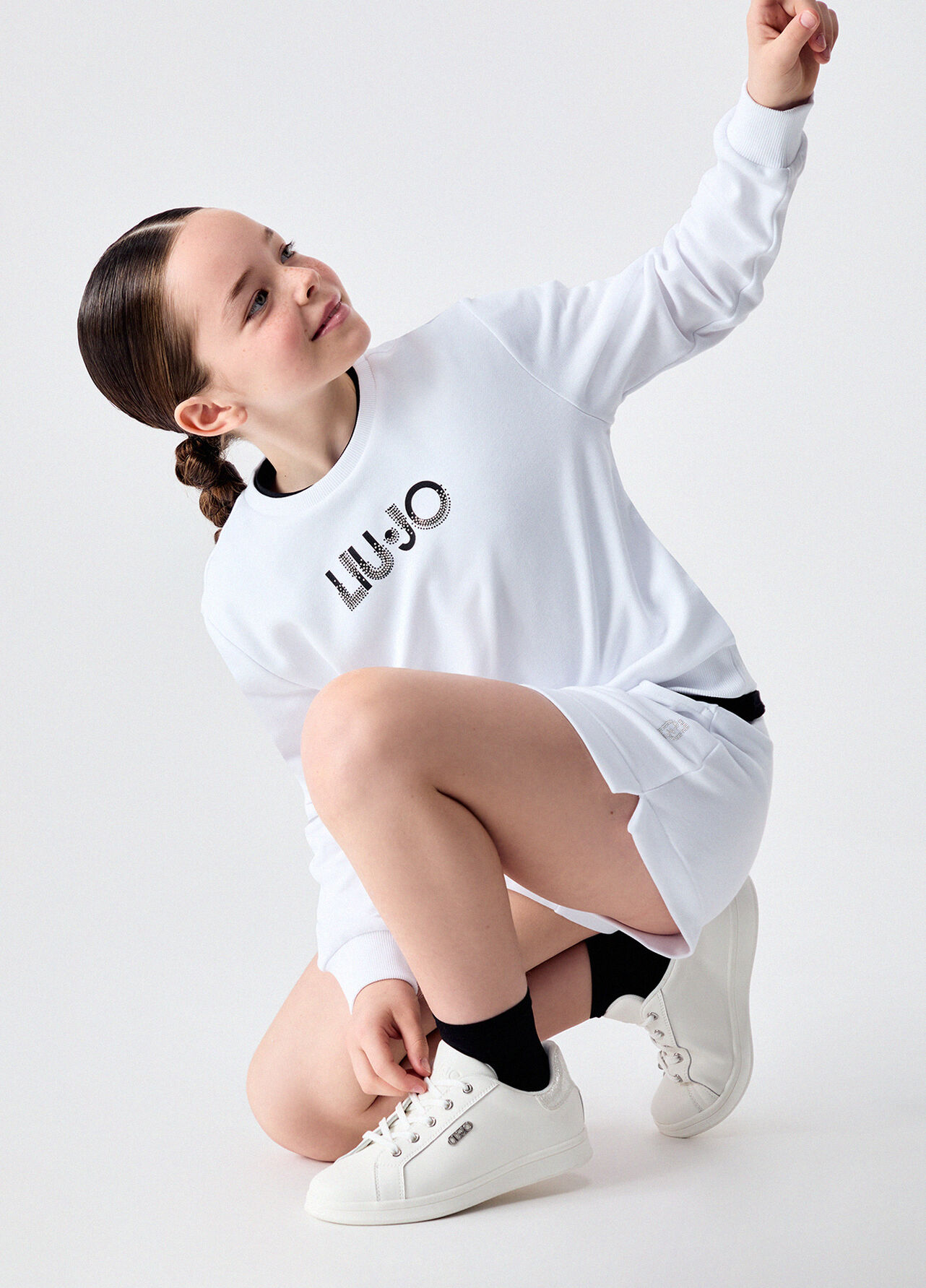 Pantaloni corti in felpa - WHITE