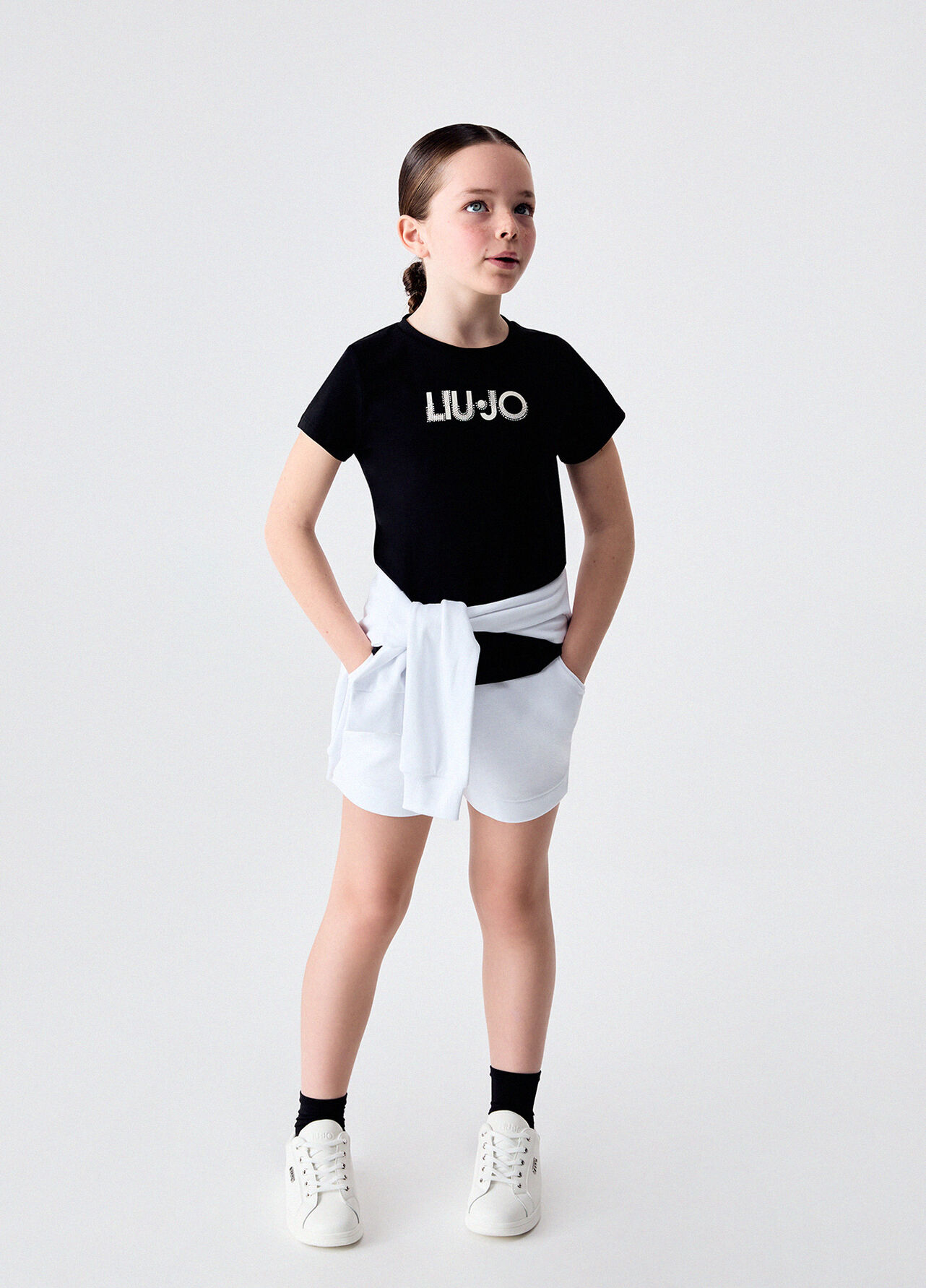 Pantaloni corti in felpa - WHITE