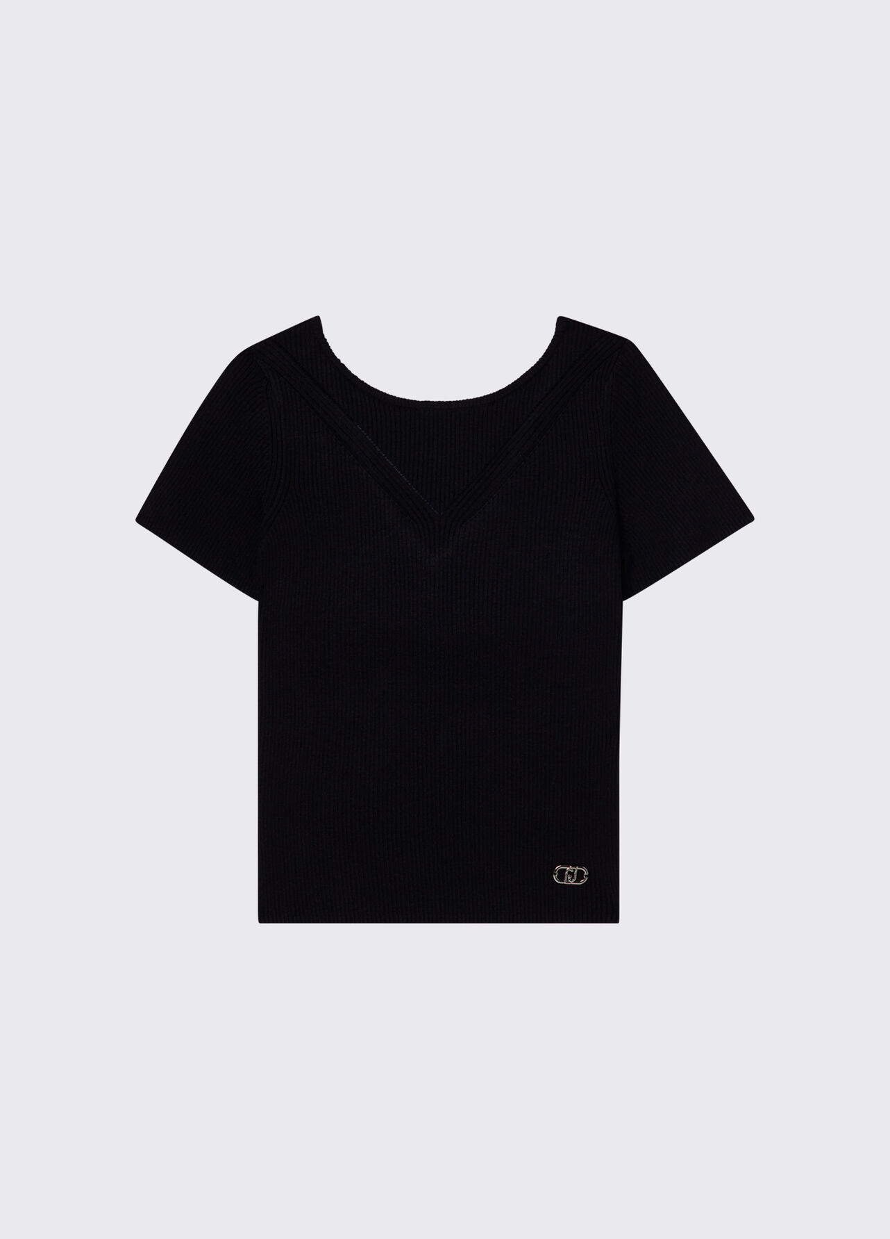 Top in maglia - BLACK