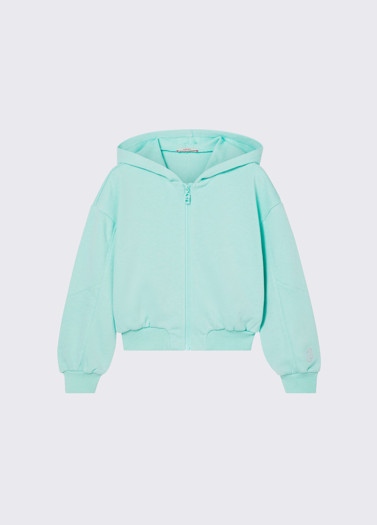 Felpa con cappuccio e zip - MINT GREEN
