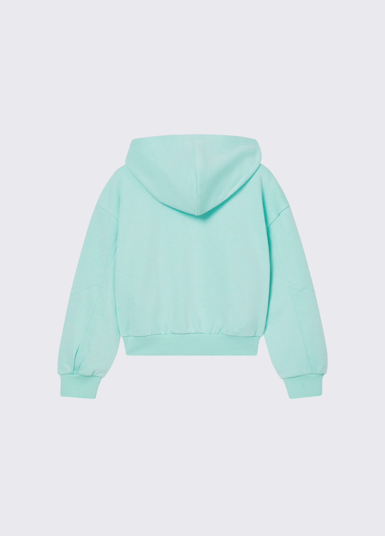 Felpa con cappuccio e zip - MINT GREEN