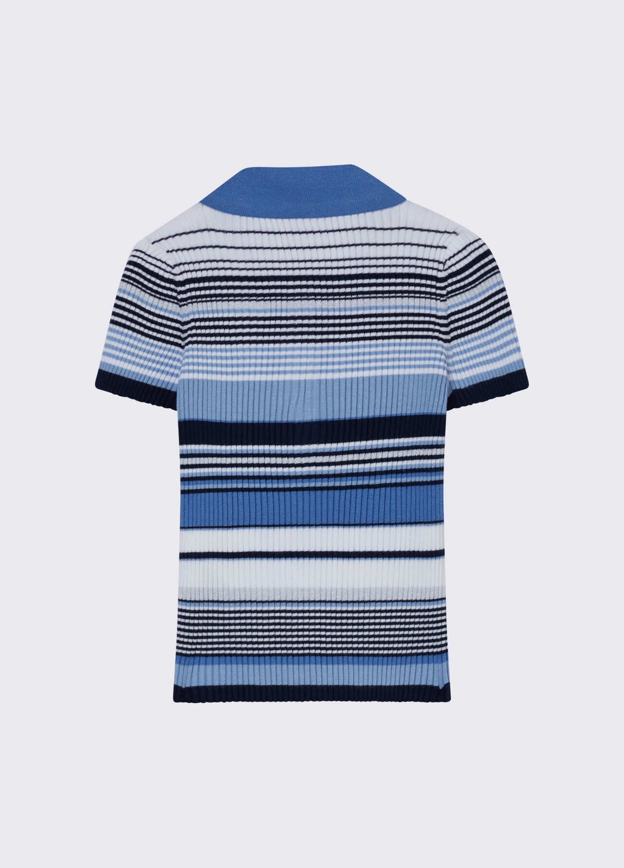 Polo in maglia a righe - BLUE
