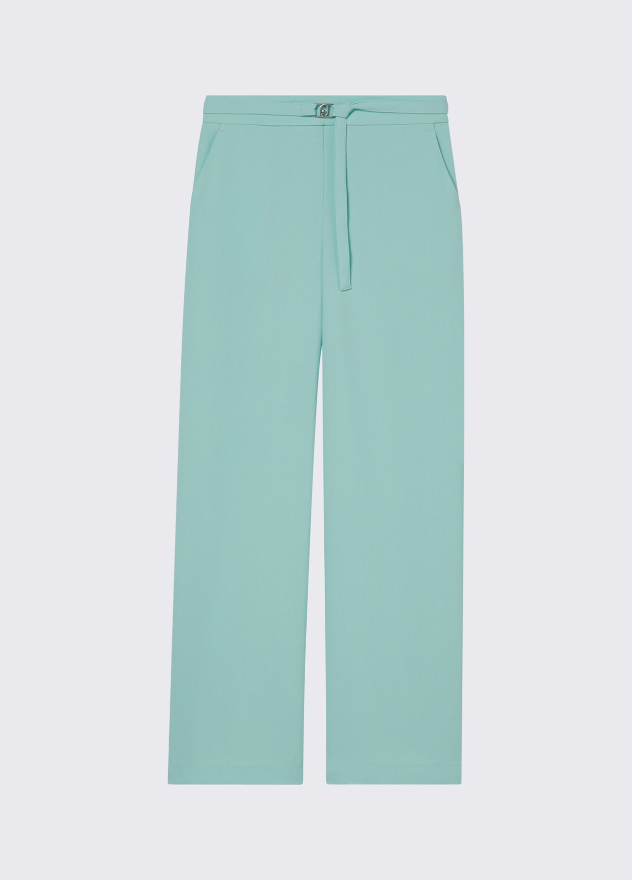 Pantaloni in envers satin - MINT GREEN