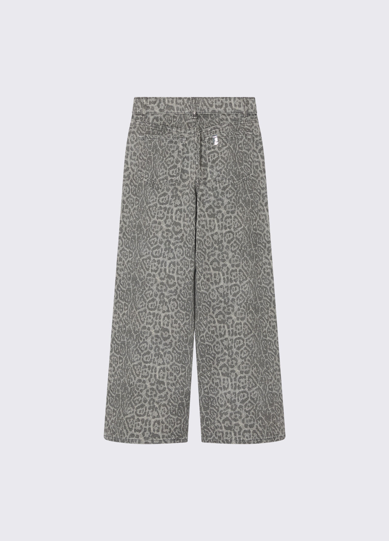 Pantalone animalier con strass - GREY ANIMAL PRINT