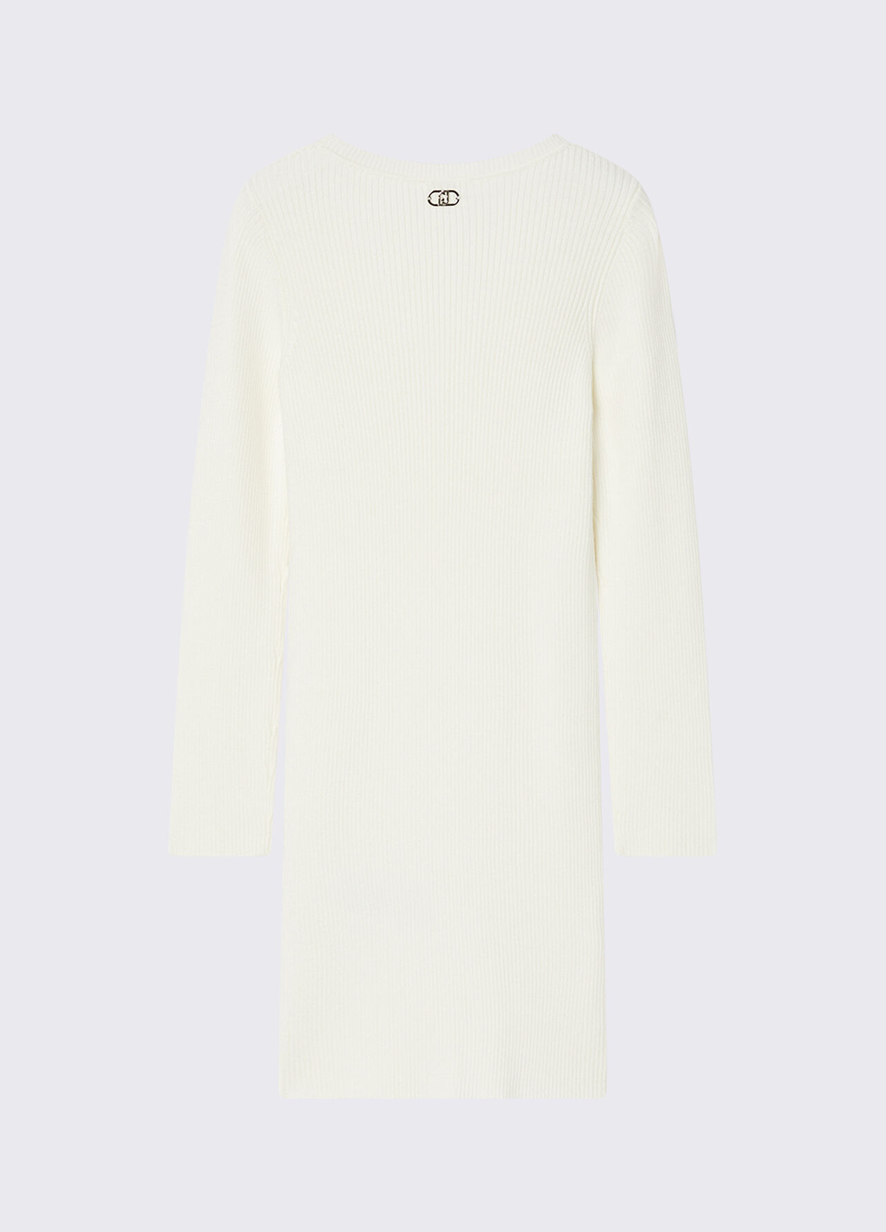 Abito corto in maglia - WHITE