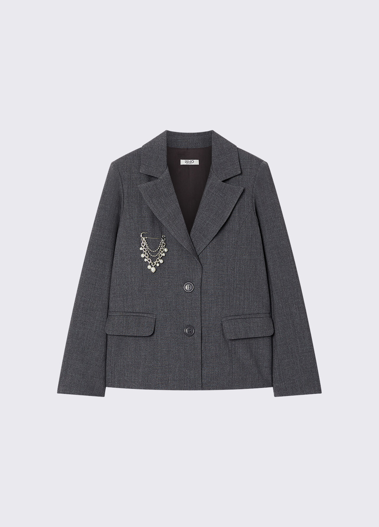 Giacca con spilla gioiello - DARK GREEN