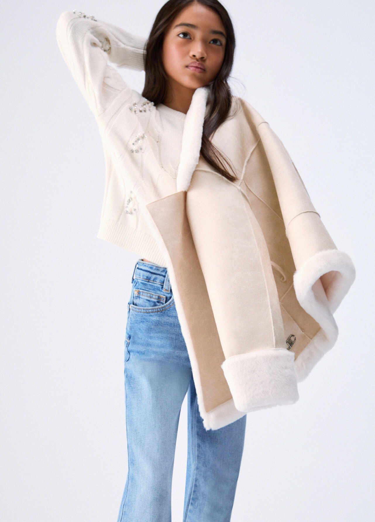 Maglia con ricami gioiello - WHITE