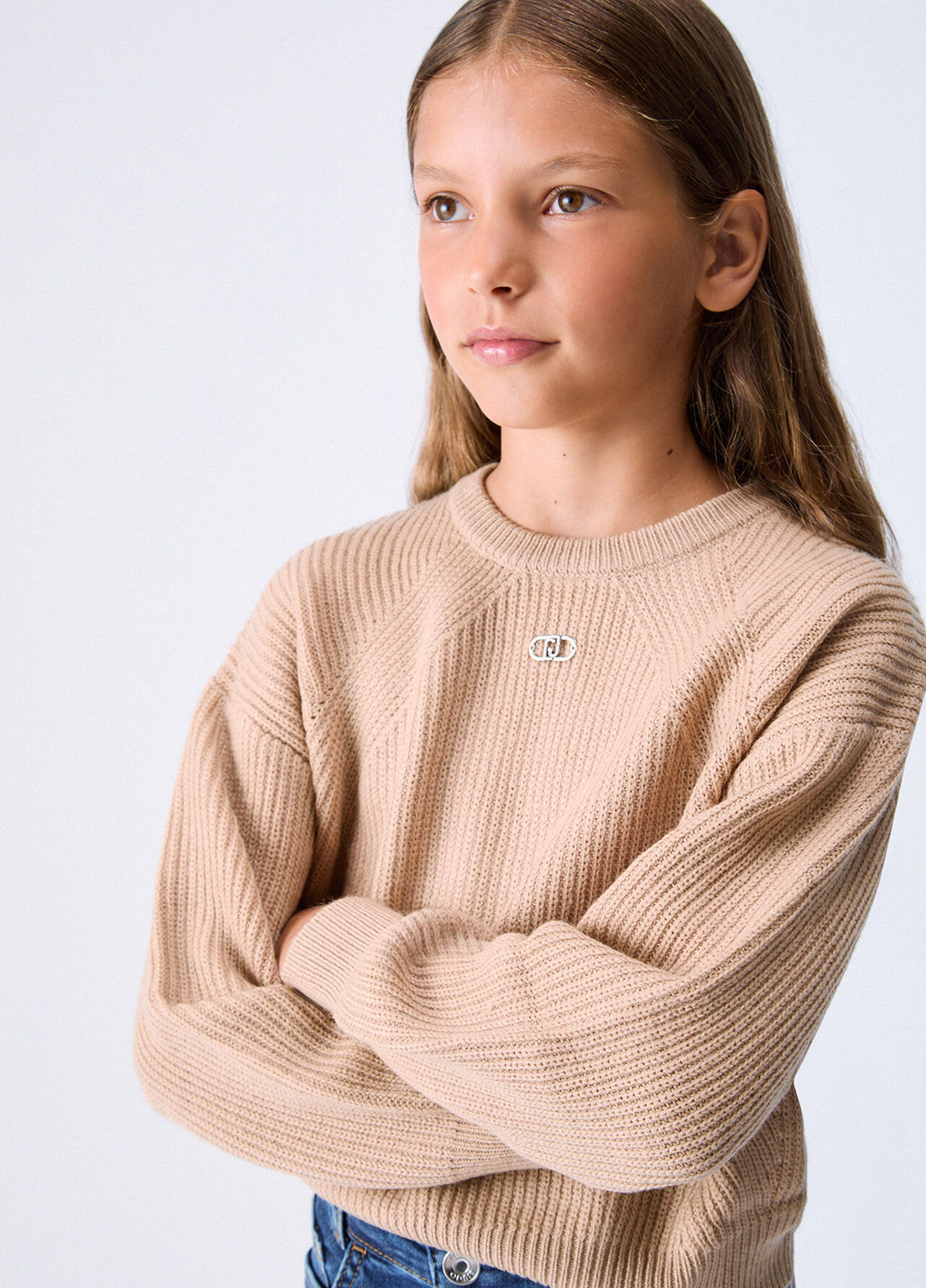 Maglia in misto lana - BEIGE