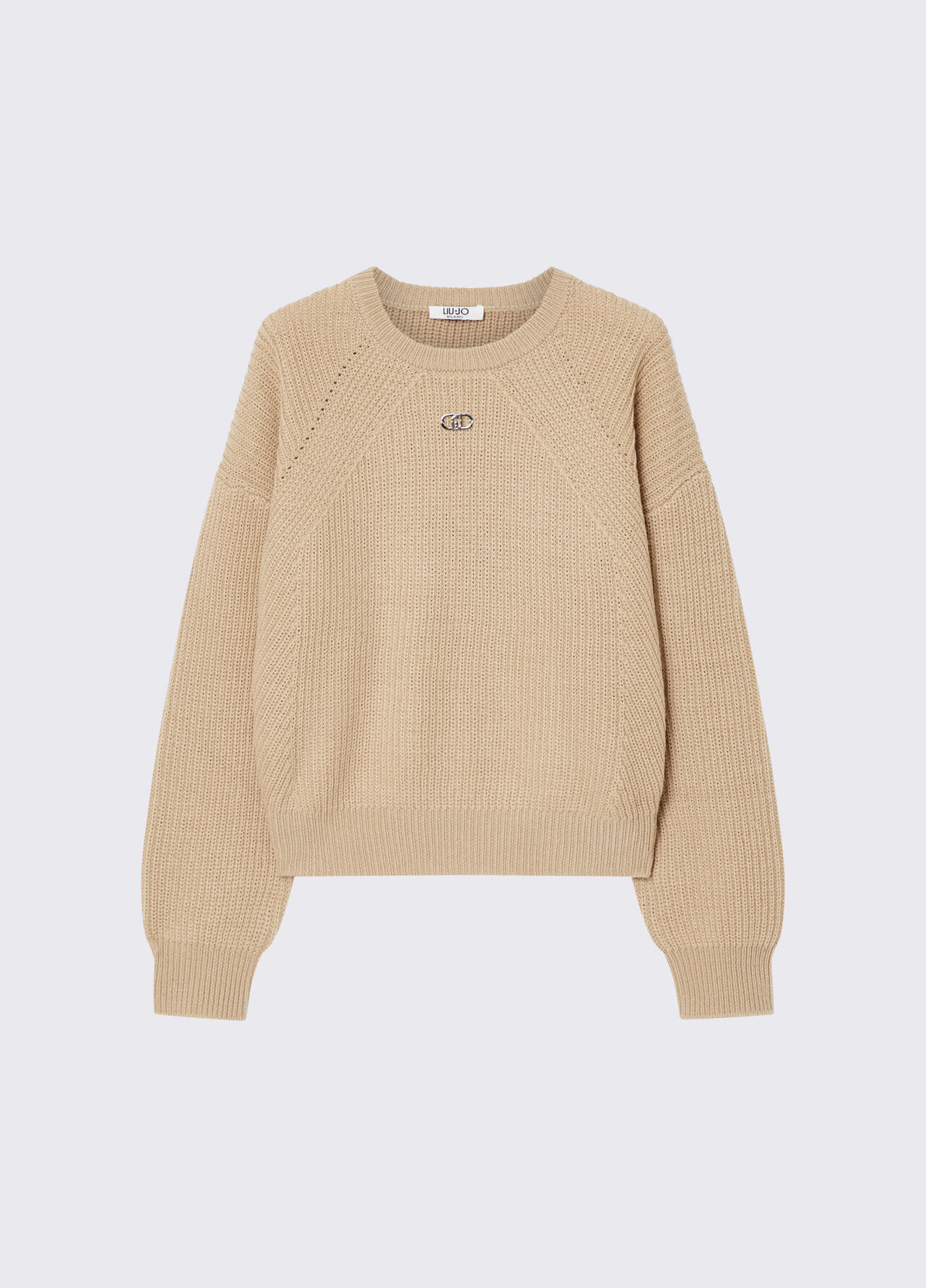 Maglia in misto lana - BEIGE